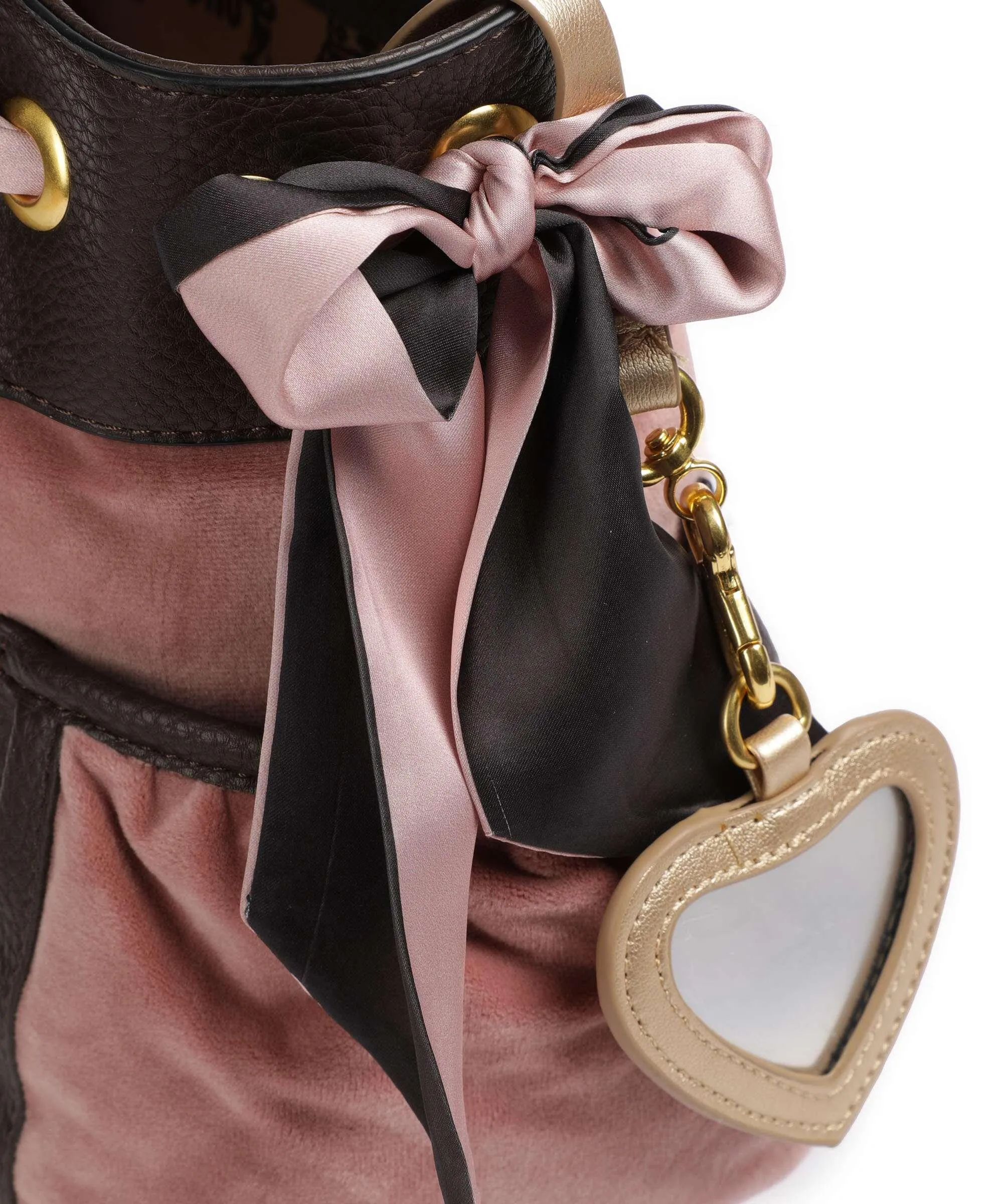  Juicy Couture Daydreamer L Borsa shopper poliestere, pelle sintetica rosa antico  
