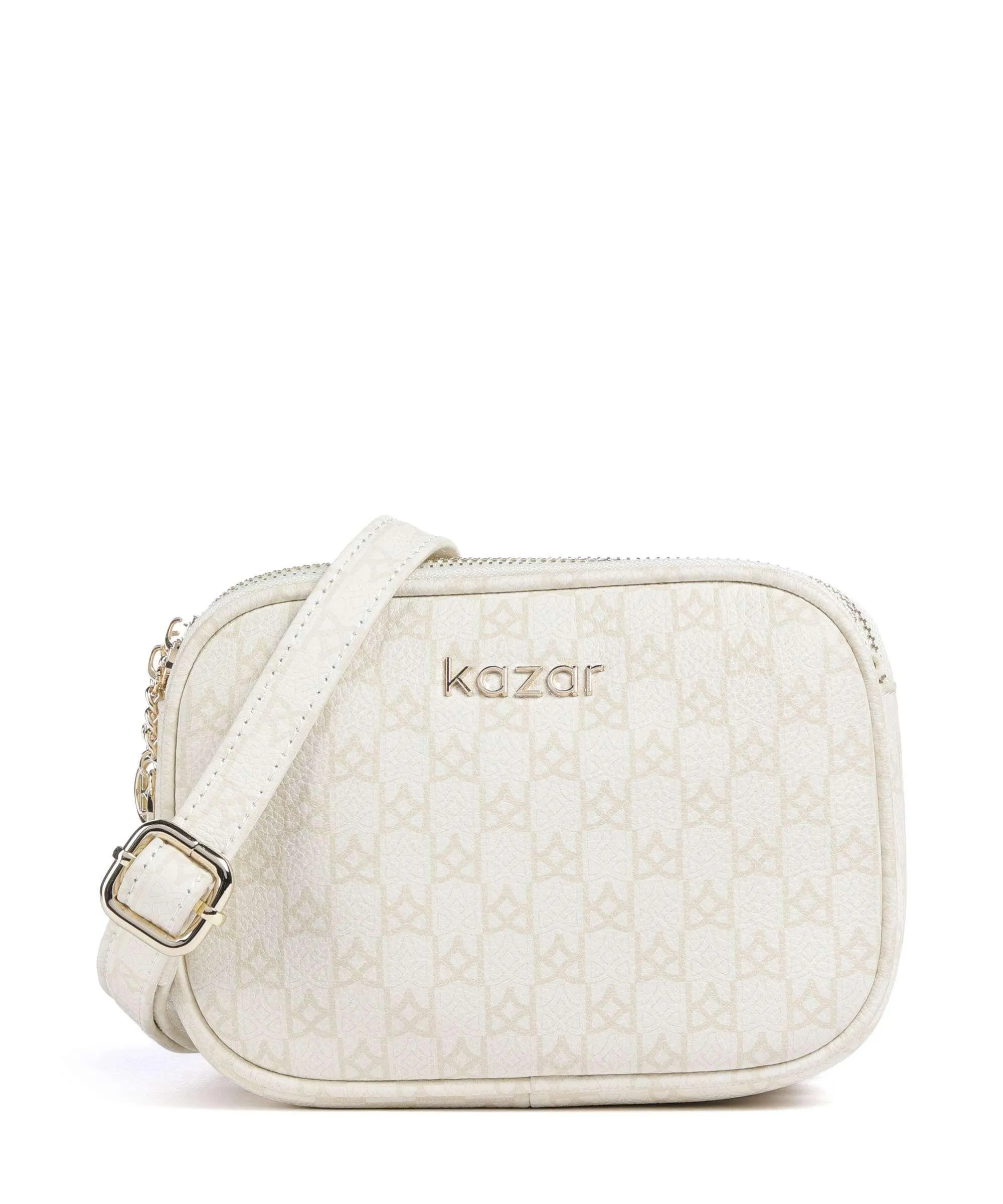  Kazar Sonia Borsa a tracolla pelle granulata bianco  