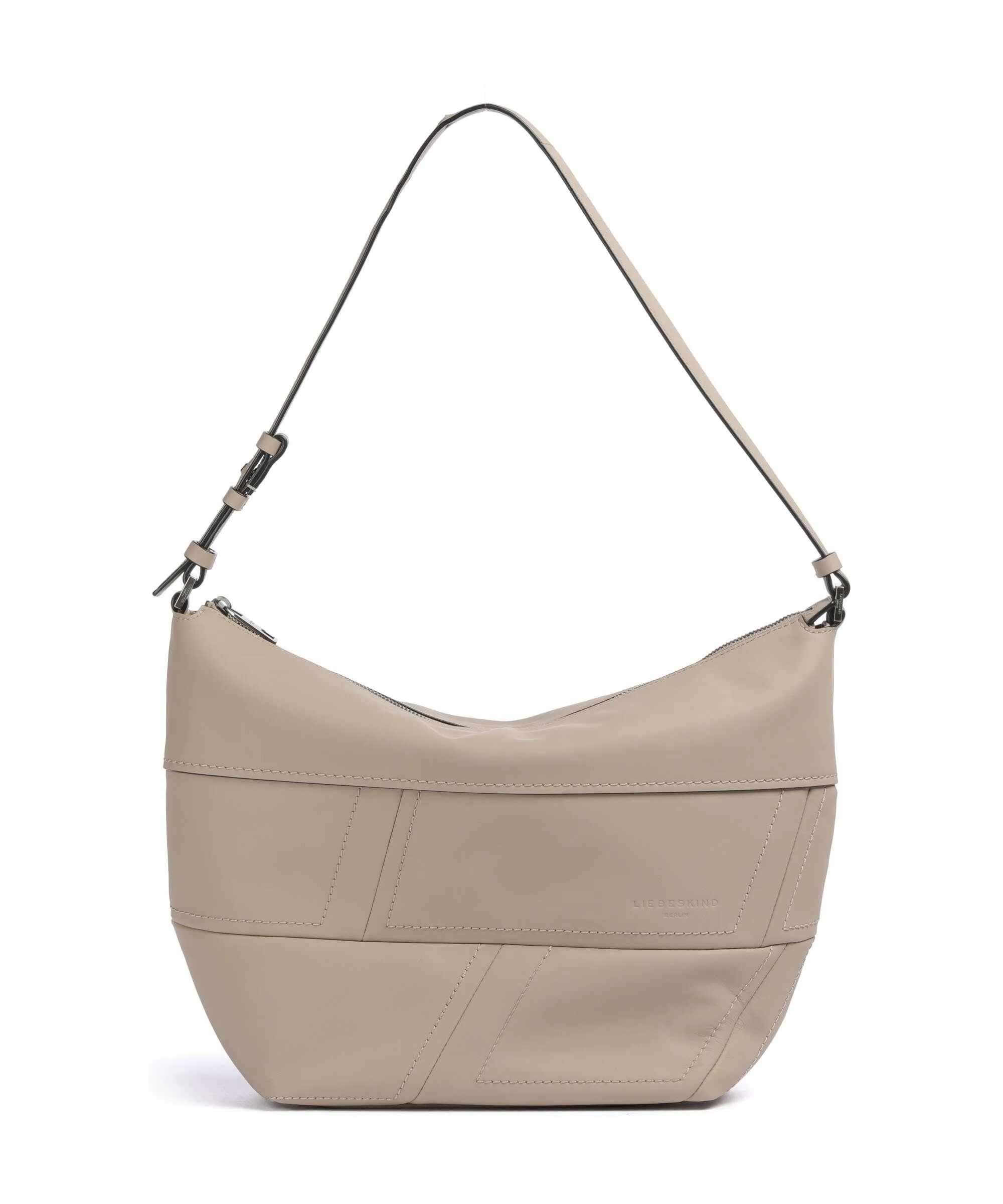  Liebeskind Edda Calf Optic M Borsa hobo pelle di vacchetta finemente grana beige  