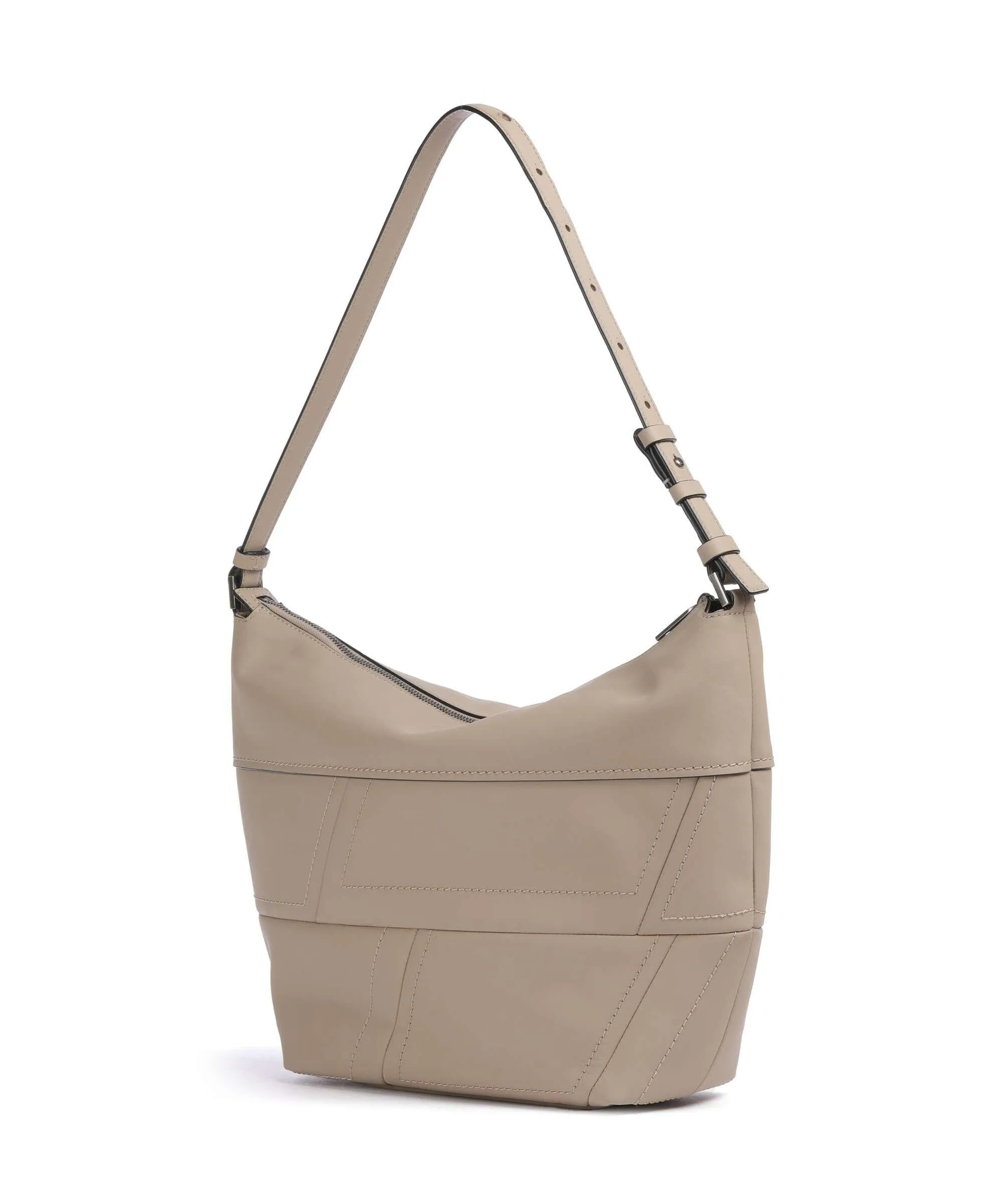  Liebeskind Edda Calf Optic M Borsa hobo pelle di vacchetta finemente grana beige  