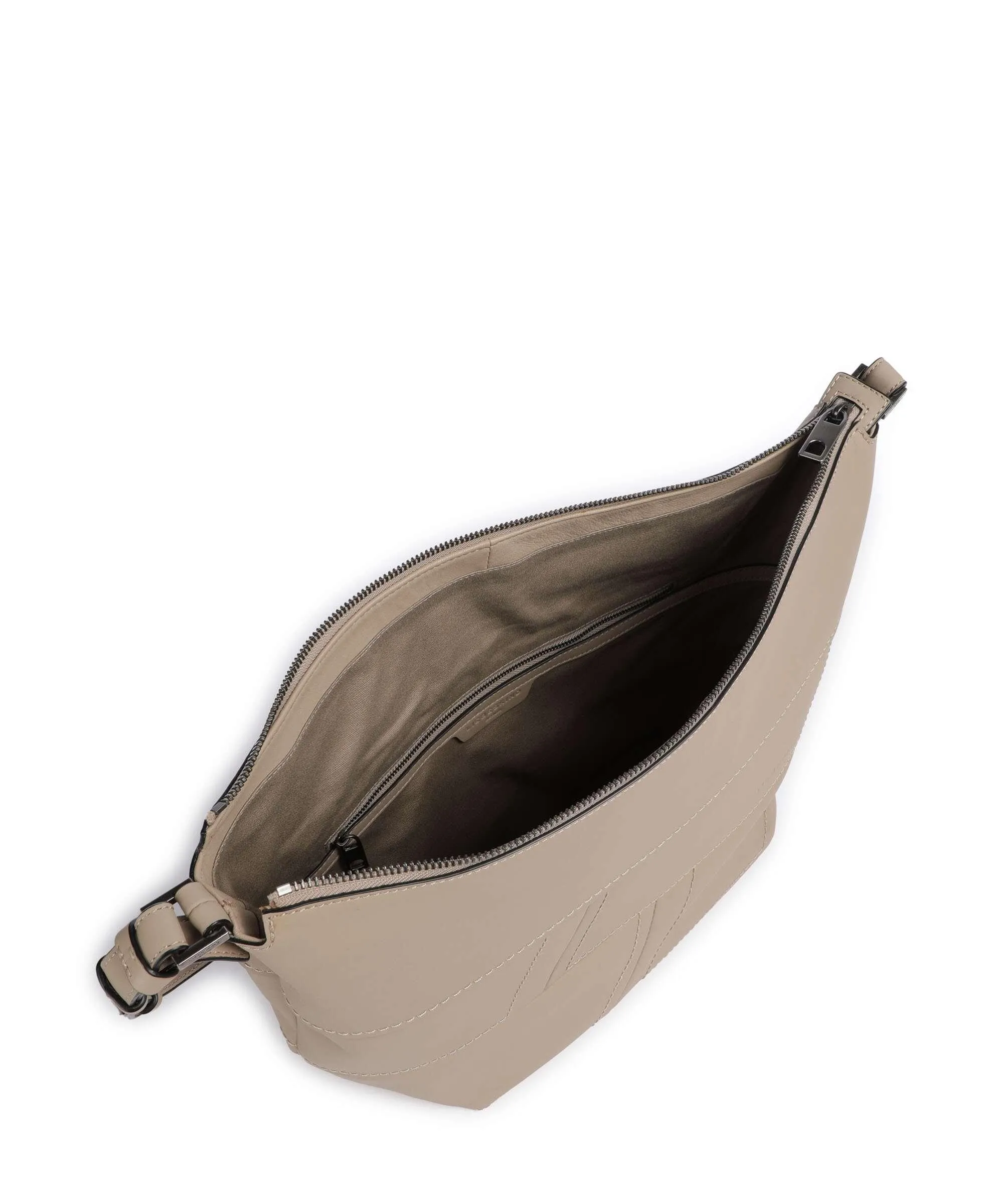  Liebeskind Edda Calf Optic M Borsa hobo pelle di vacchetta finemente grana beige  