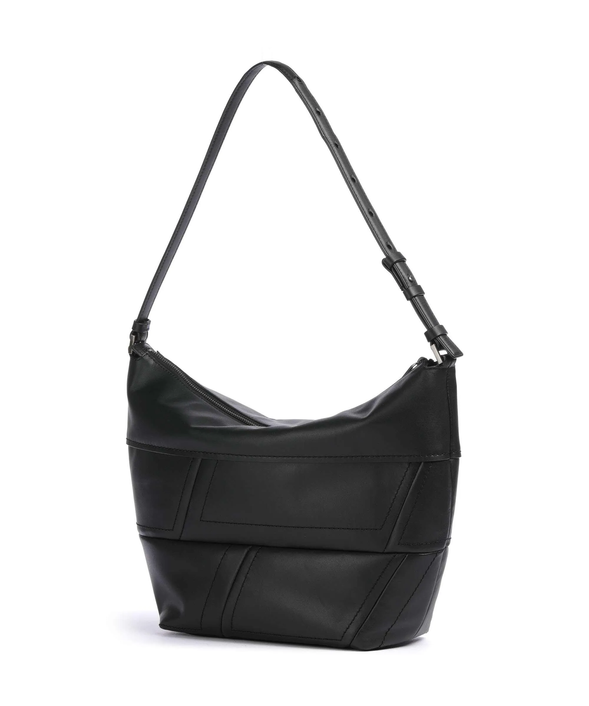  Liebeskind Edda Calf Optic M Borsa hobo pelle di vacchetta finemente grana nero  