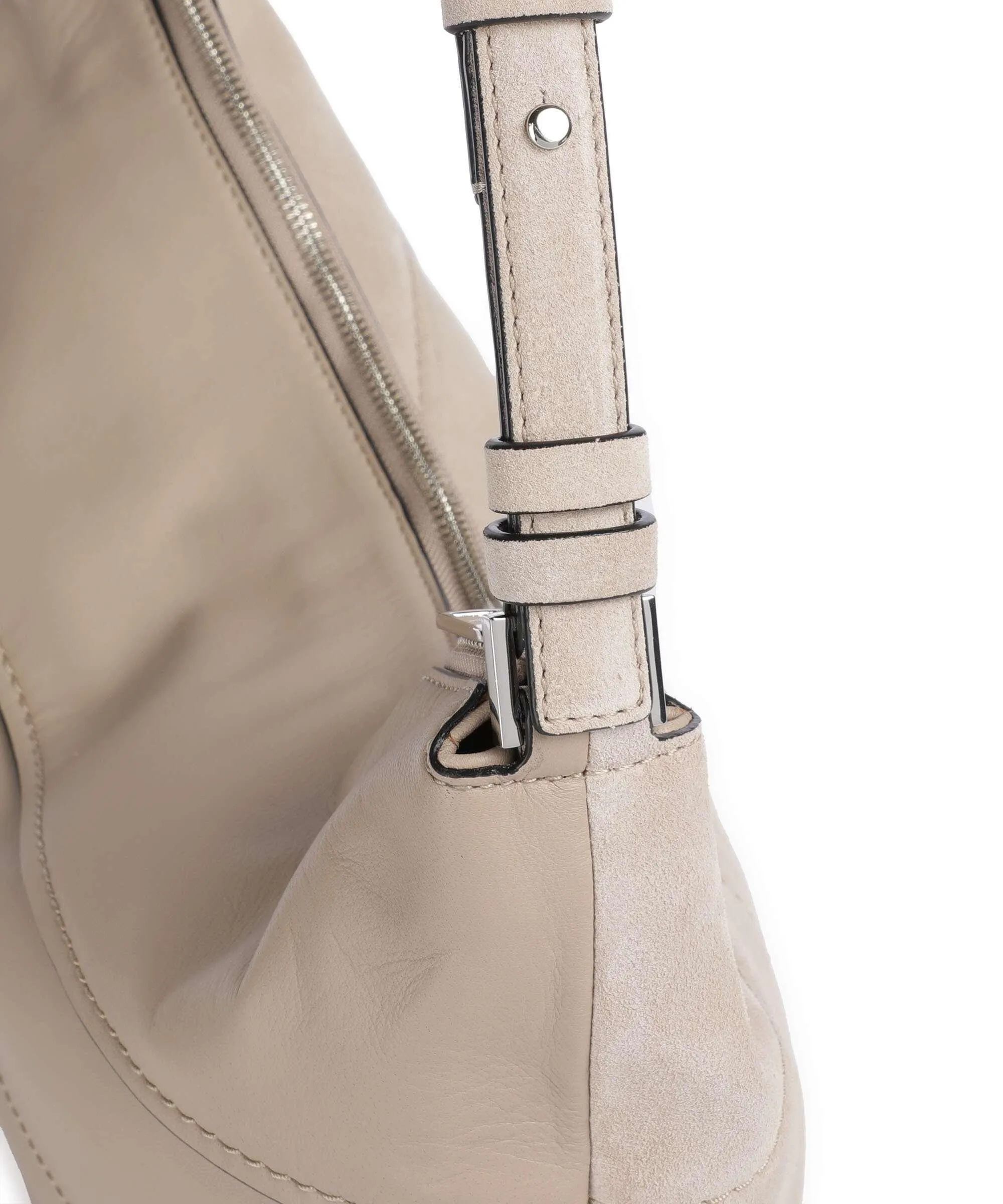  Liebeskind Edda Promo Suede M Borsa hobo pelle ruvida, pelle a grana fine beige  