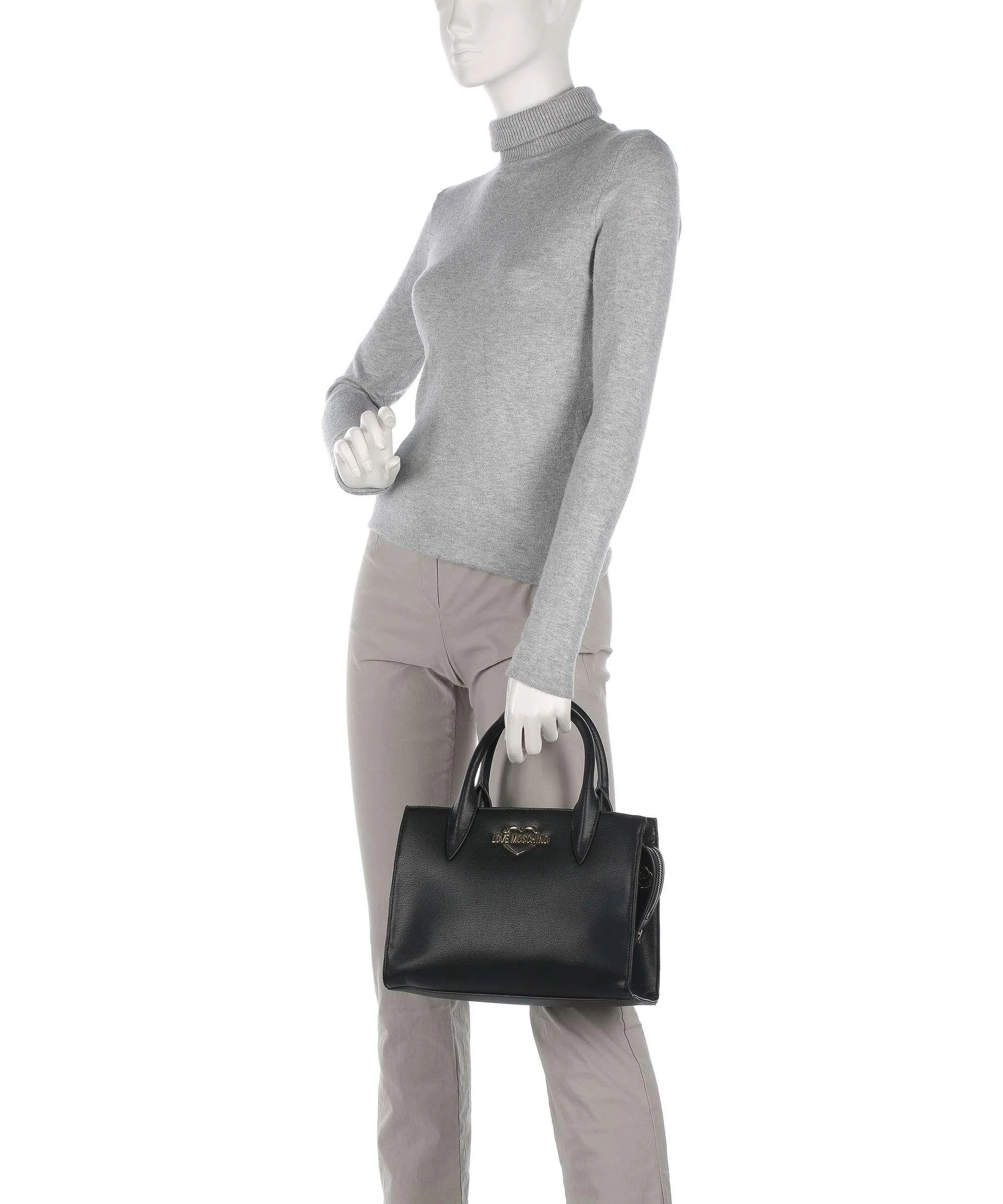  Love Moschino Hollies Borsa a mano pelle sintetica nero  