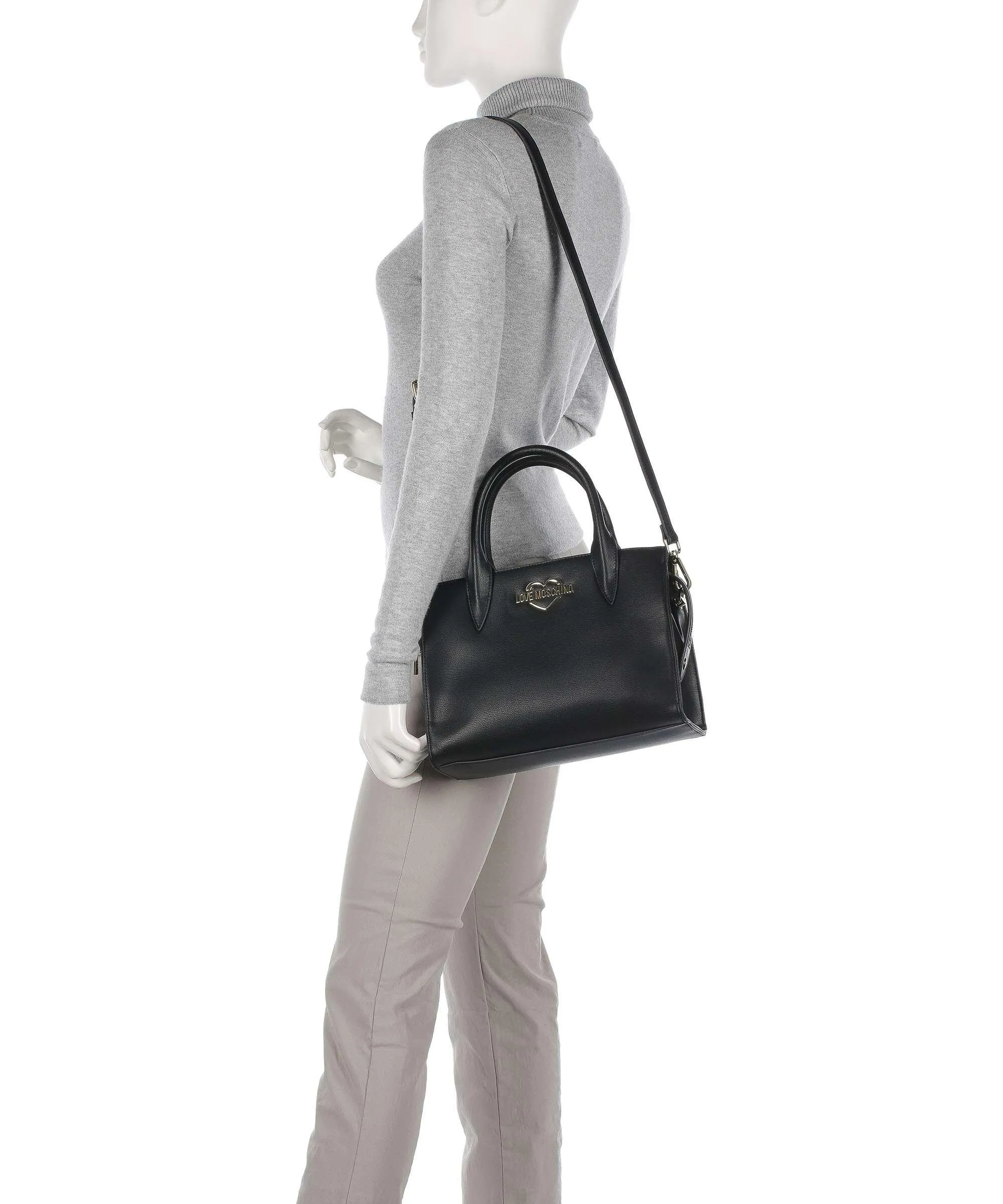  Love Moschino Hollies Borsa a mano pelle sintetica nero  
