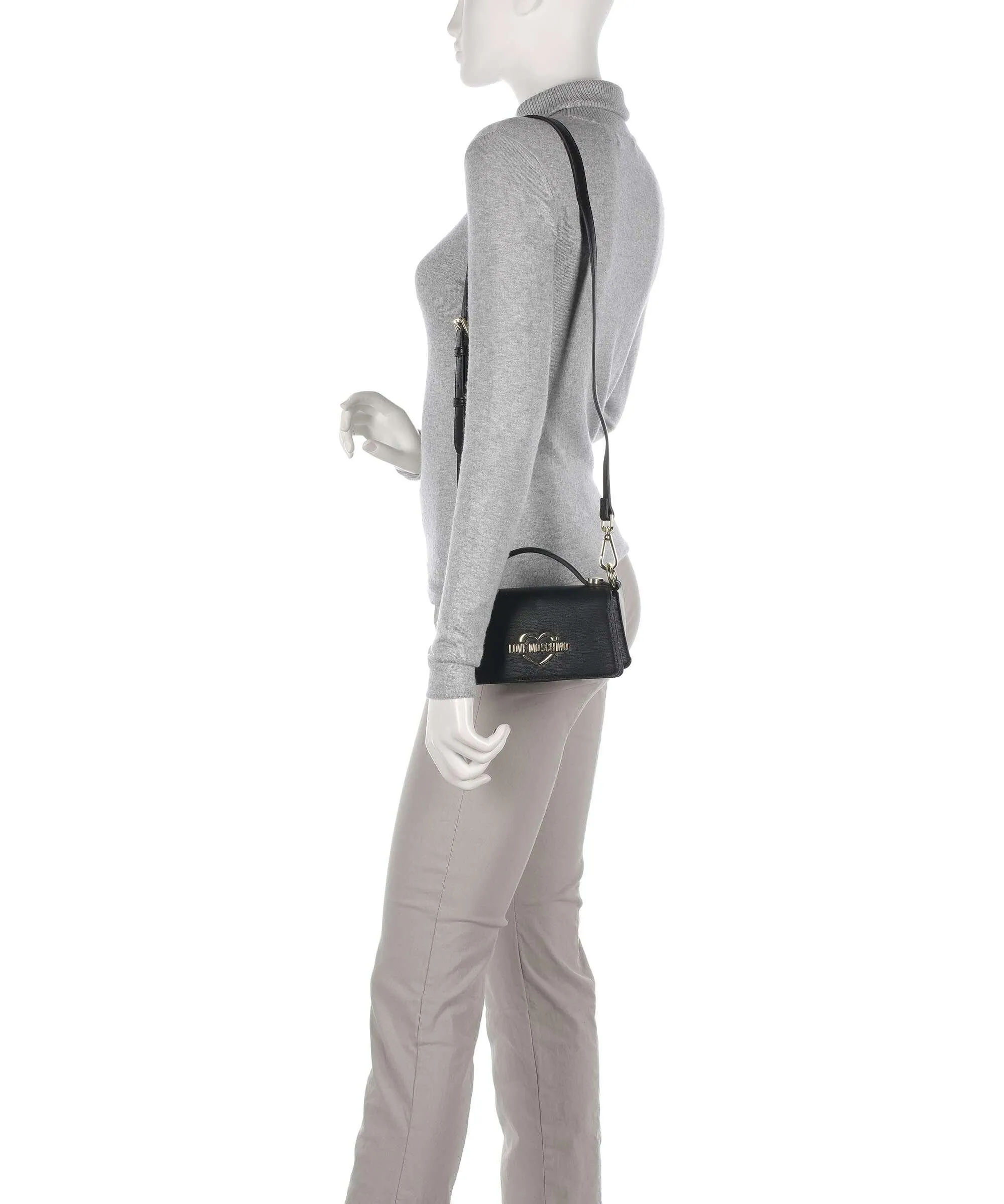 Love Moschino Hollies Borsa a tracolla pelle sintetica nero  