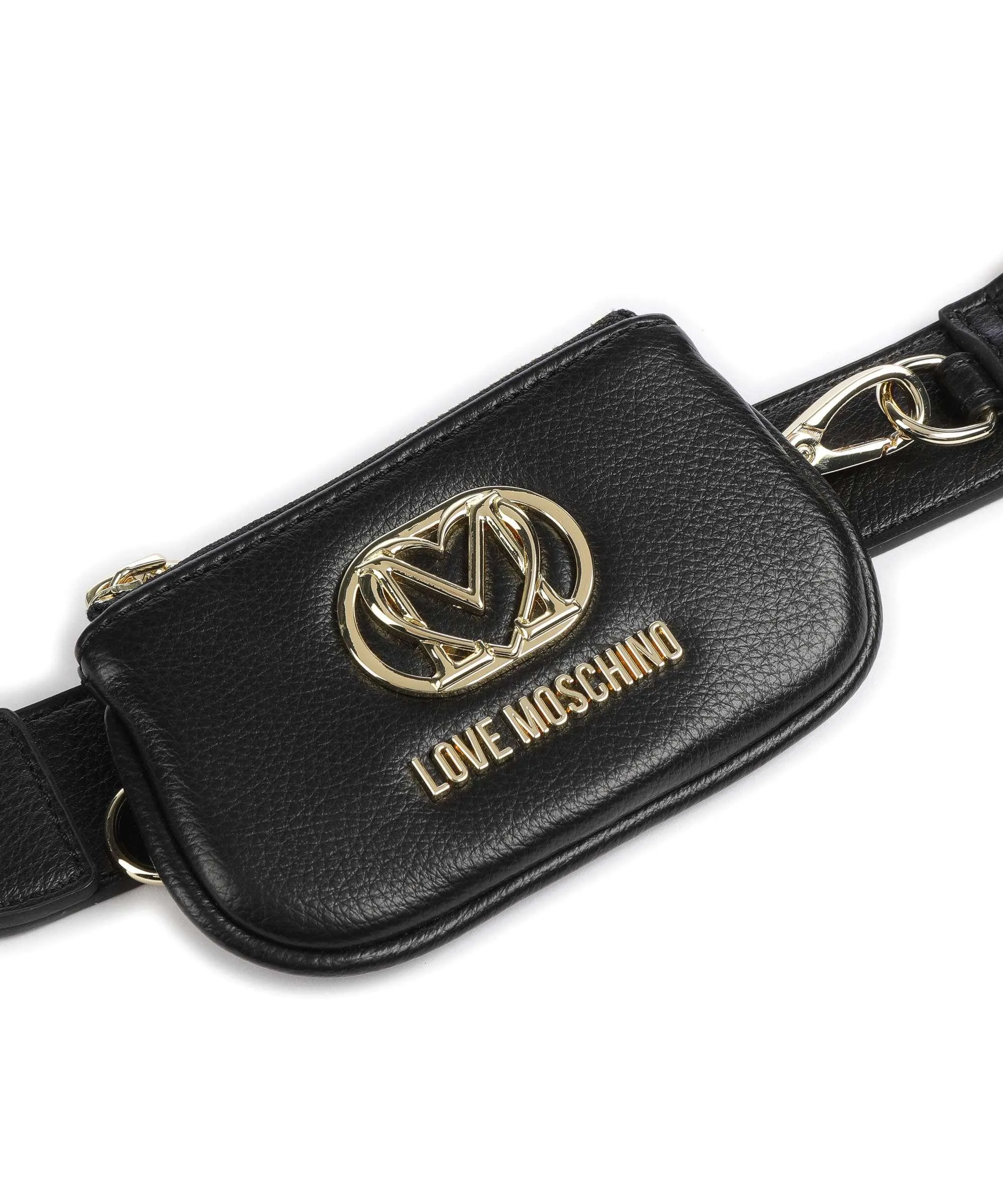  Love Moschino Pouch Charm Borsa a spalla pelle sintetica nero  