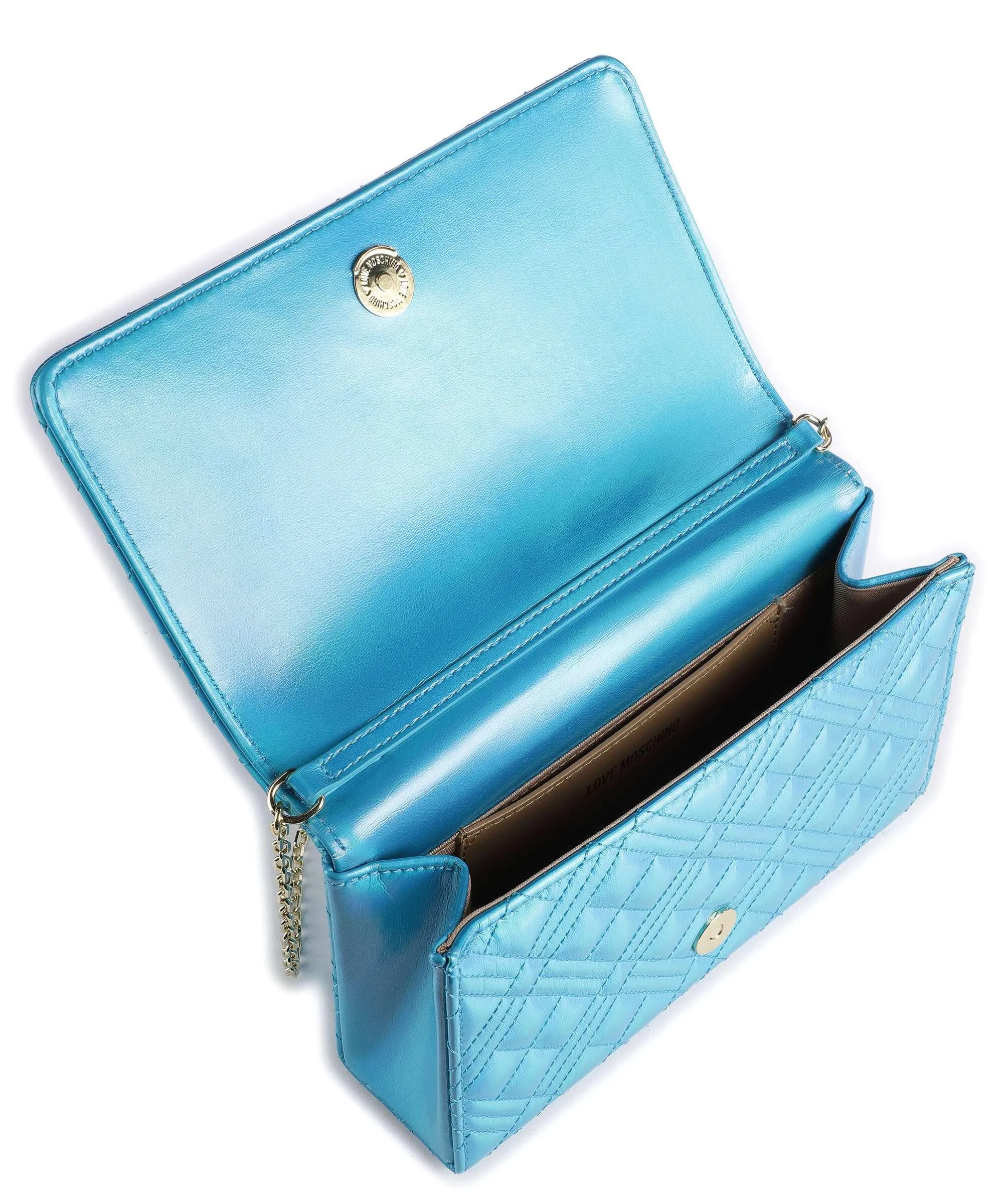  Love Moschino Smart Daily Borsa a tracolla pelle sintetica blu chiaro  