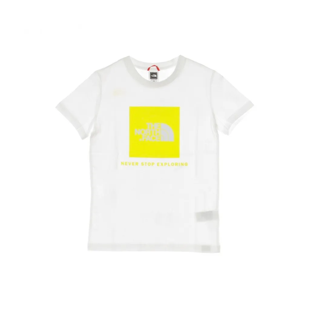 MAGLIETTA BOX TEE WHITE/LEMON