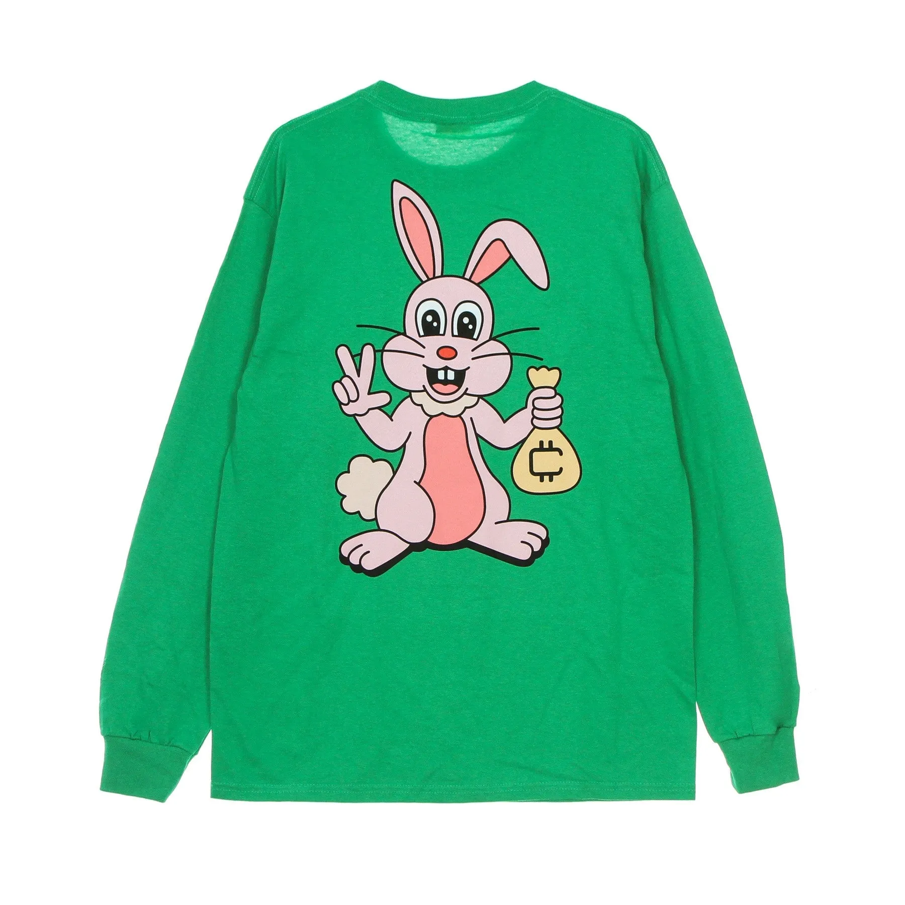 Maglietta Manica Lunga Uomo Cokane Rabbit L/s Tee X Freddie Gibbs Green