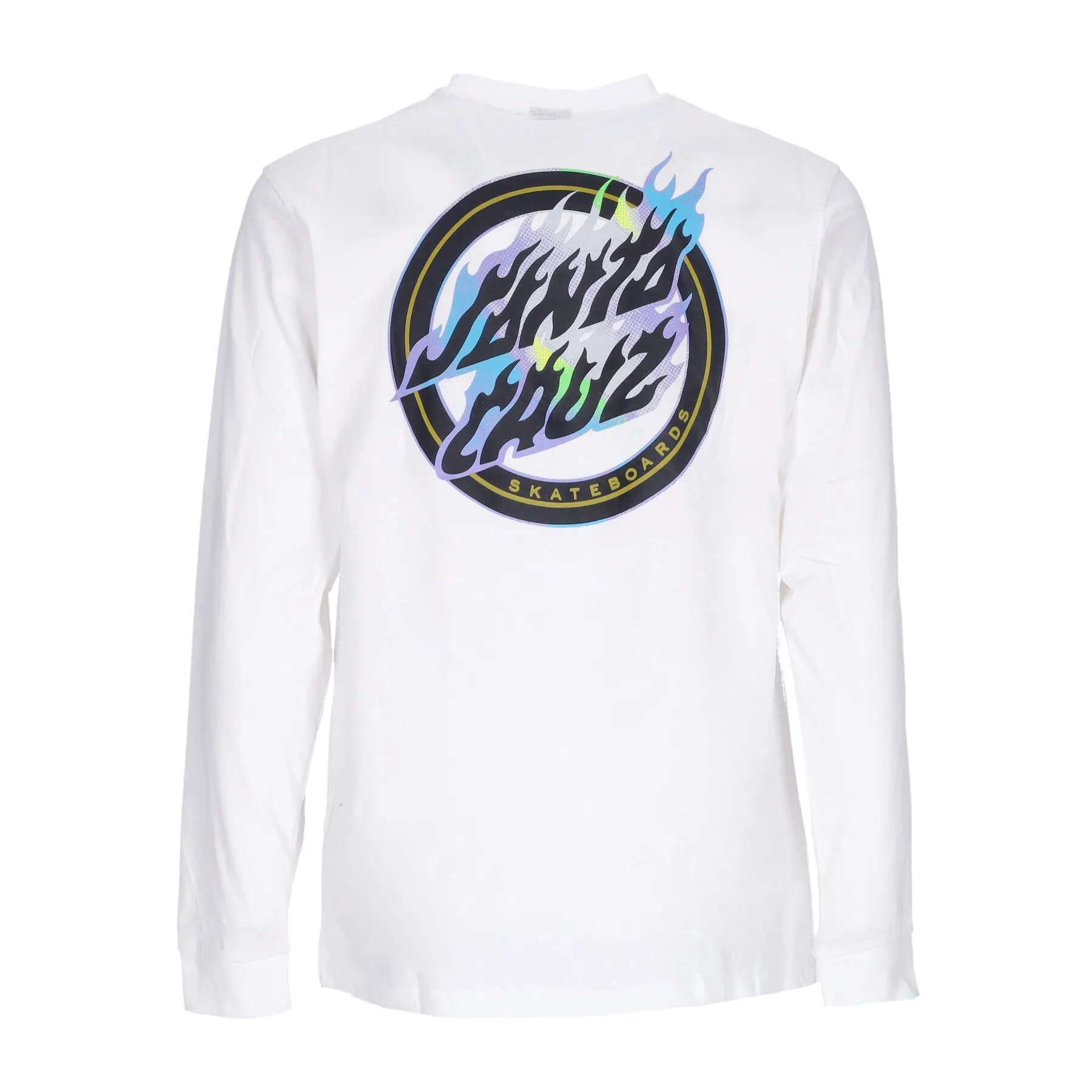 Maglietta Manica Lunga Uomo Holo Flamed Dot L/s Tee White