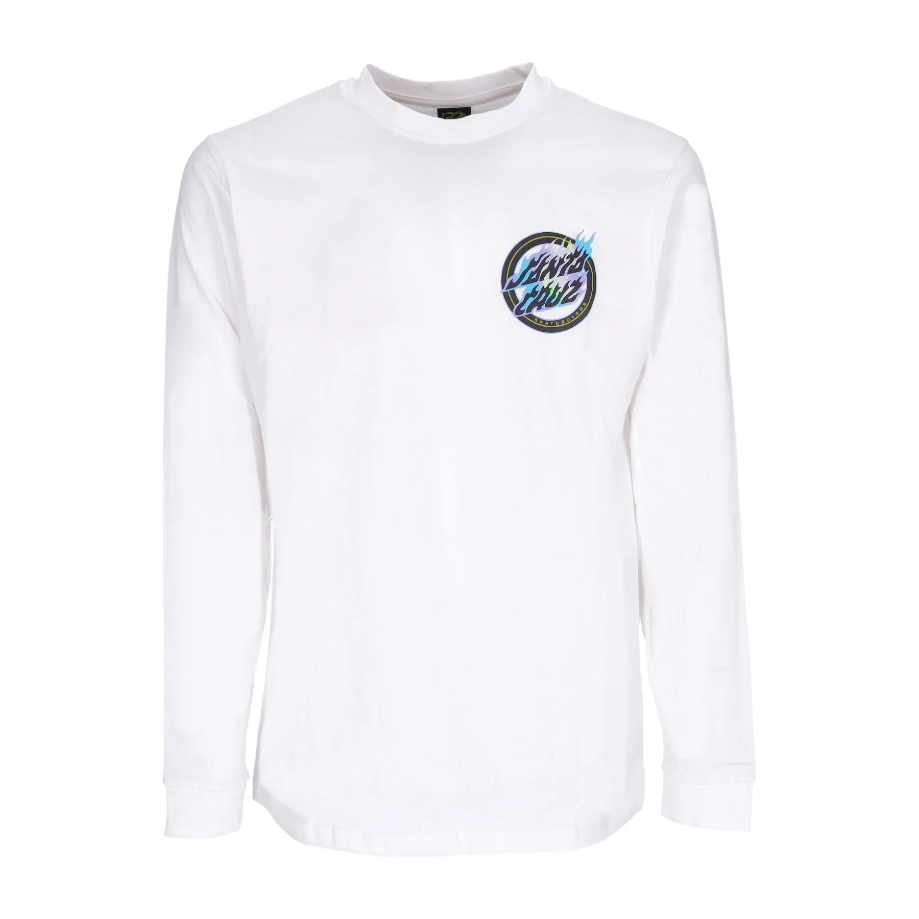 Maglietta Manica Lunga Uomo Holo Flamed Dot L/s Tee White