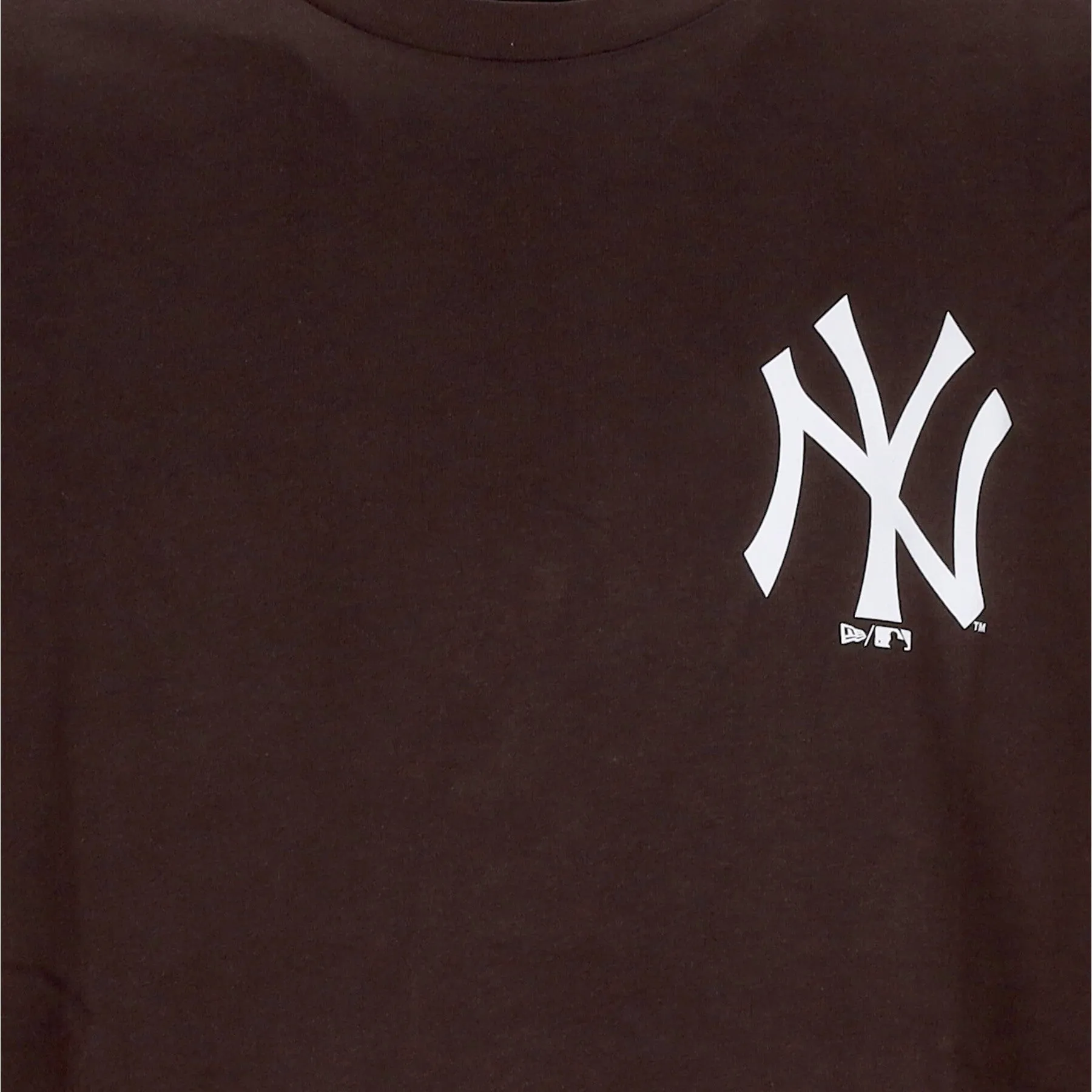 Maglietta Uomo Mlb League Essentials Oversized Tee Neyyan Brown/white
