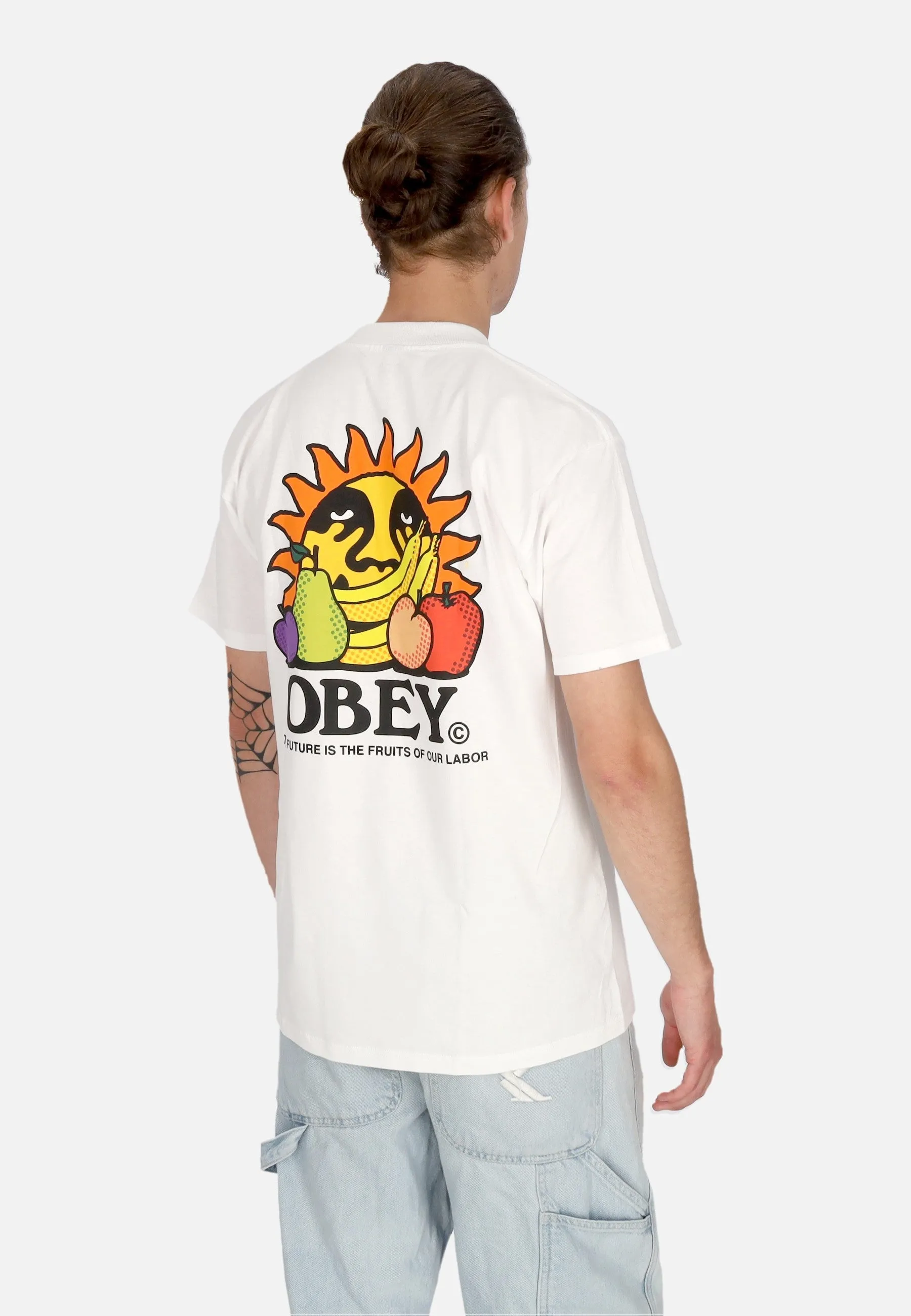 Maglietta Uomo The Future Is The Fruits Of Our Labor Tee White