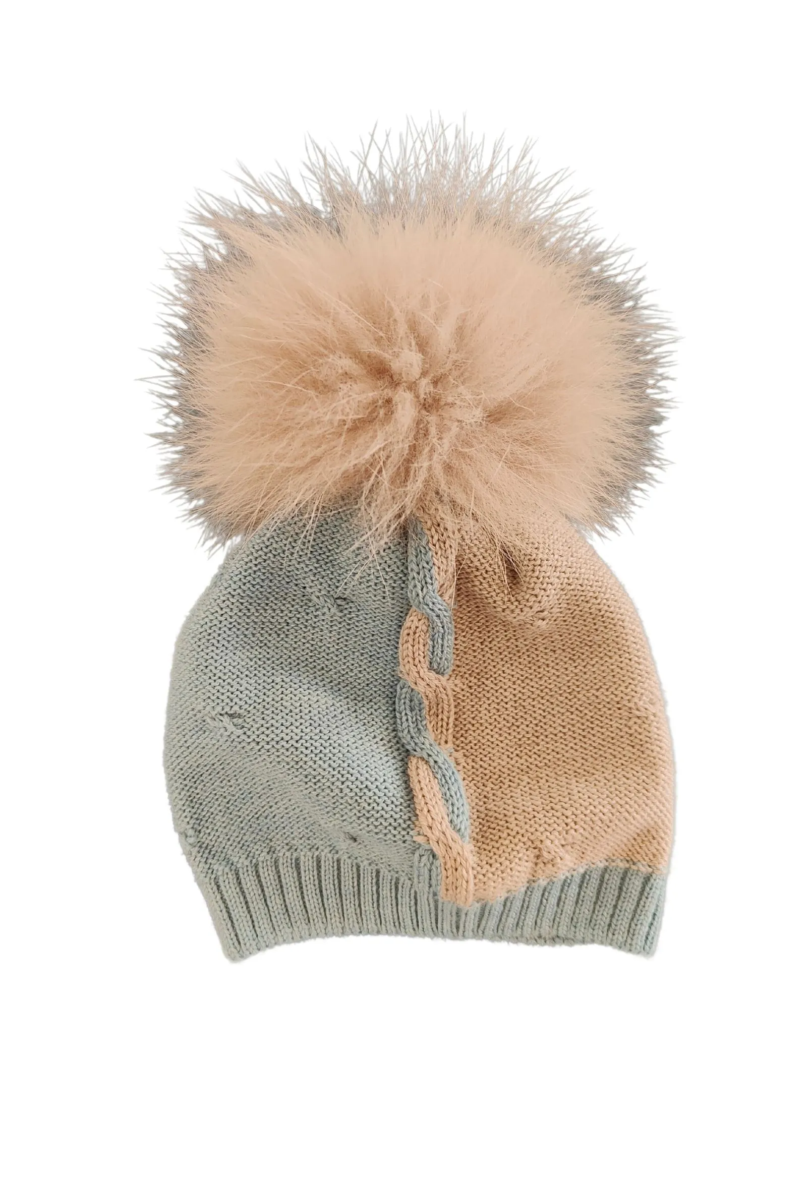 marlu  cappello con pon pon in lana