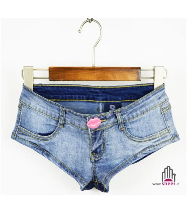 Micro shorts denim Lips