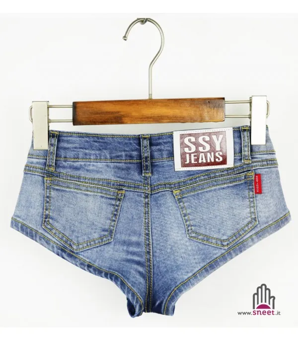 Micro shorts denim Lips