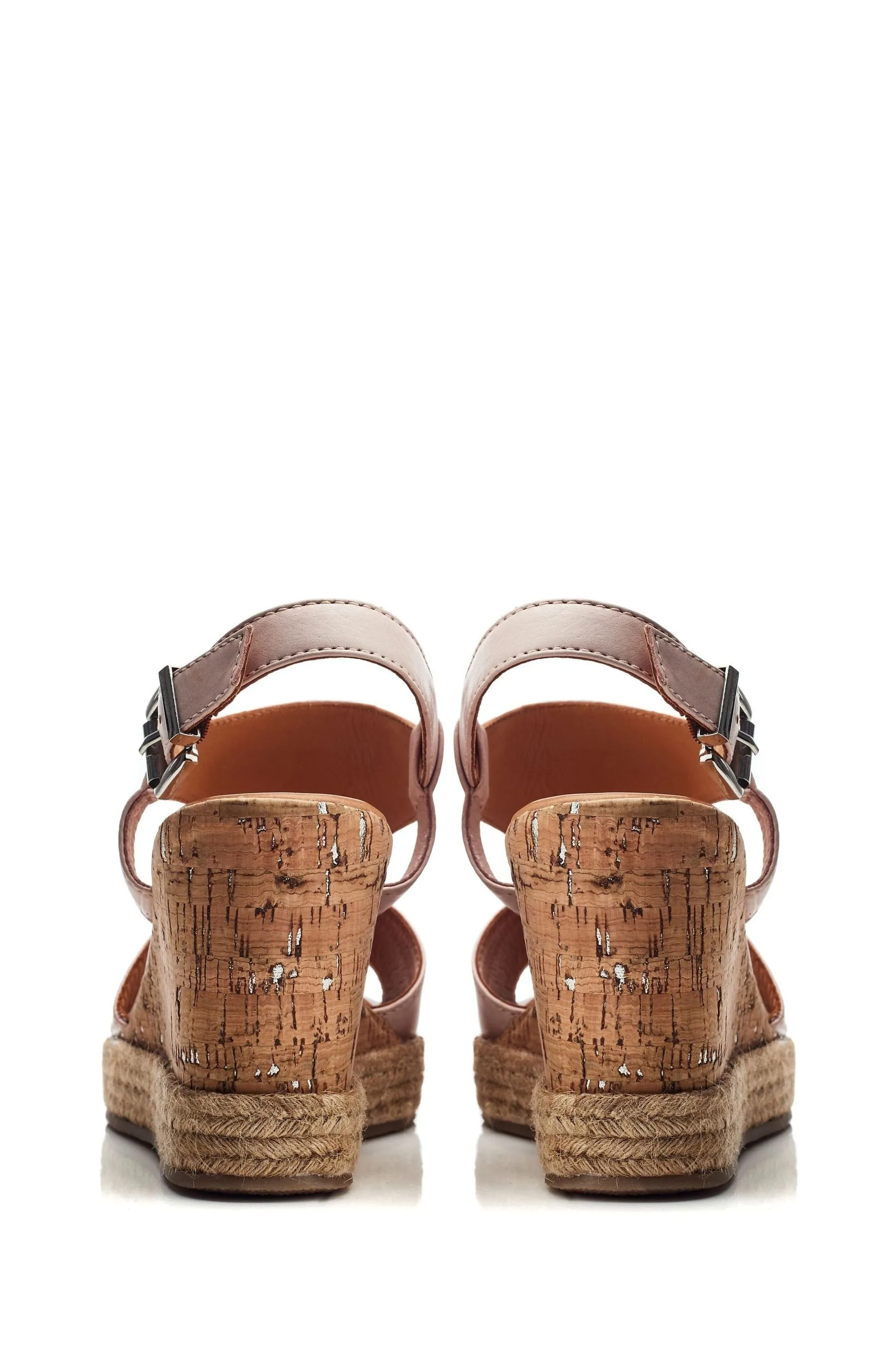 Moda in Pelle Naturale - Petrina - Sandali con zeppa e chiusura a T