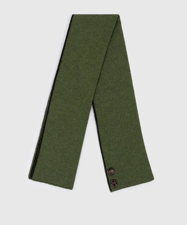 MooRER Sciarpa in cashmere verde SCIARPETTACWS