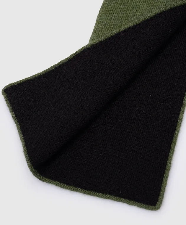 MooRER Sciarpa in cashmere verde SCIARPETTACWS