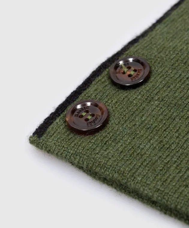 MooRER Sciarpa in cashmere verde SCIARPETTACWS