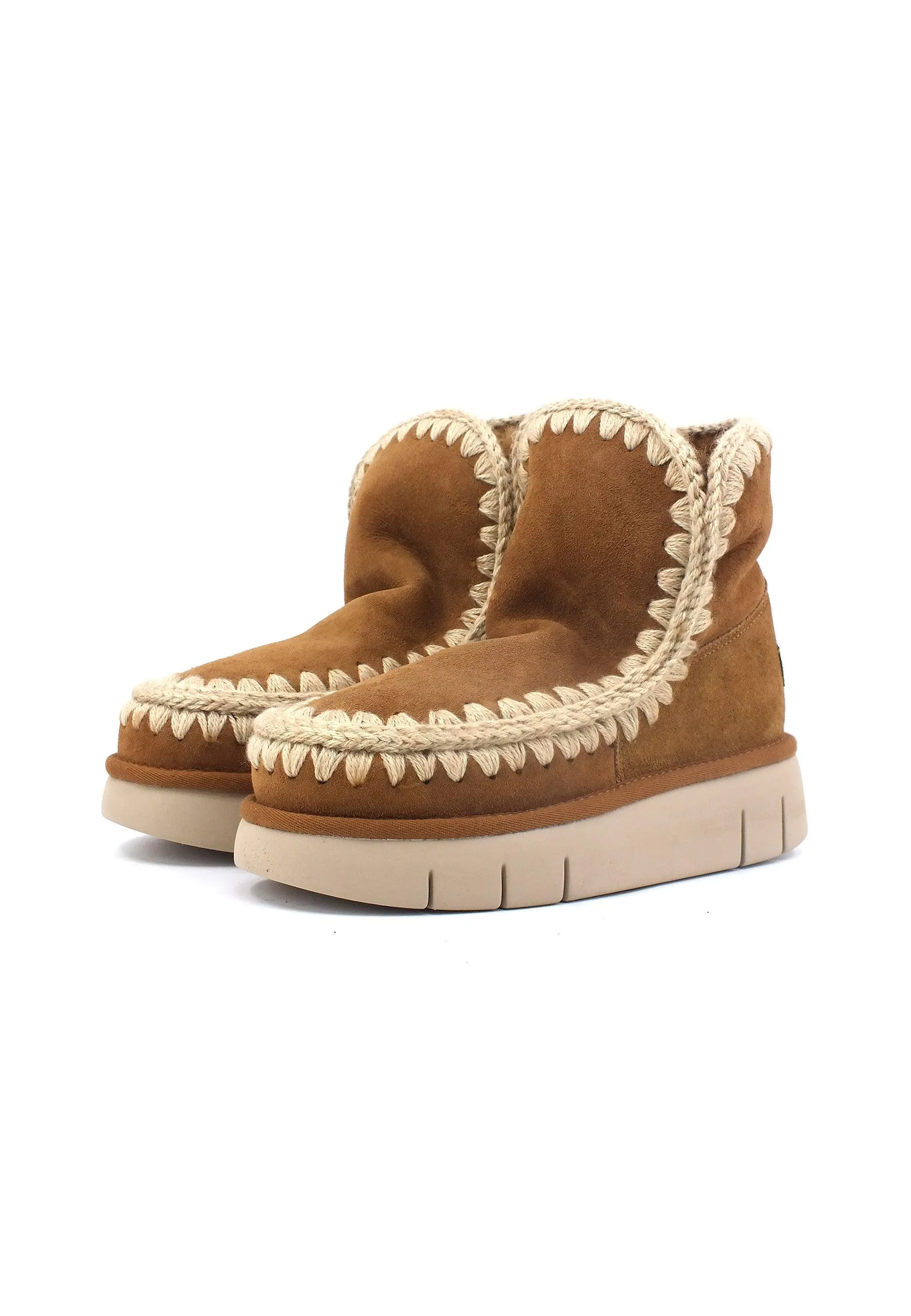 MOU Eskimo Bounce Stivaletto Pelo Donna Cognac MU.FW531002A