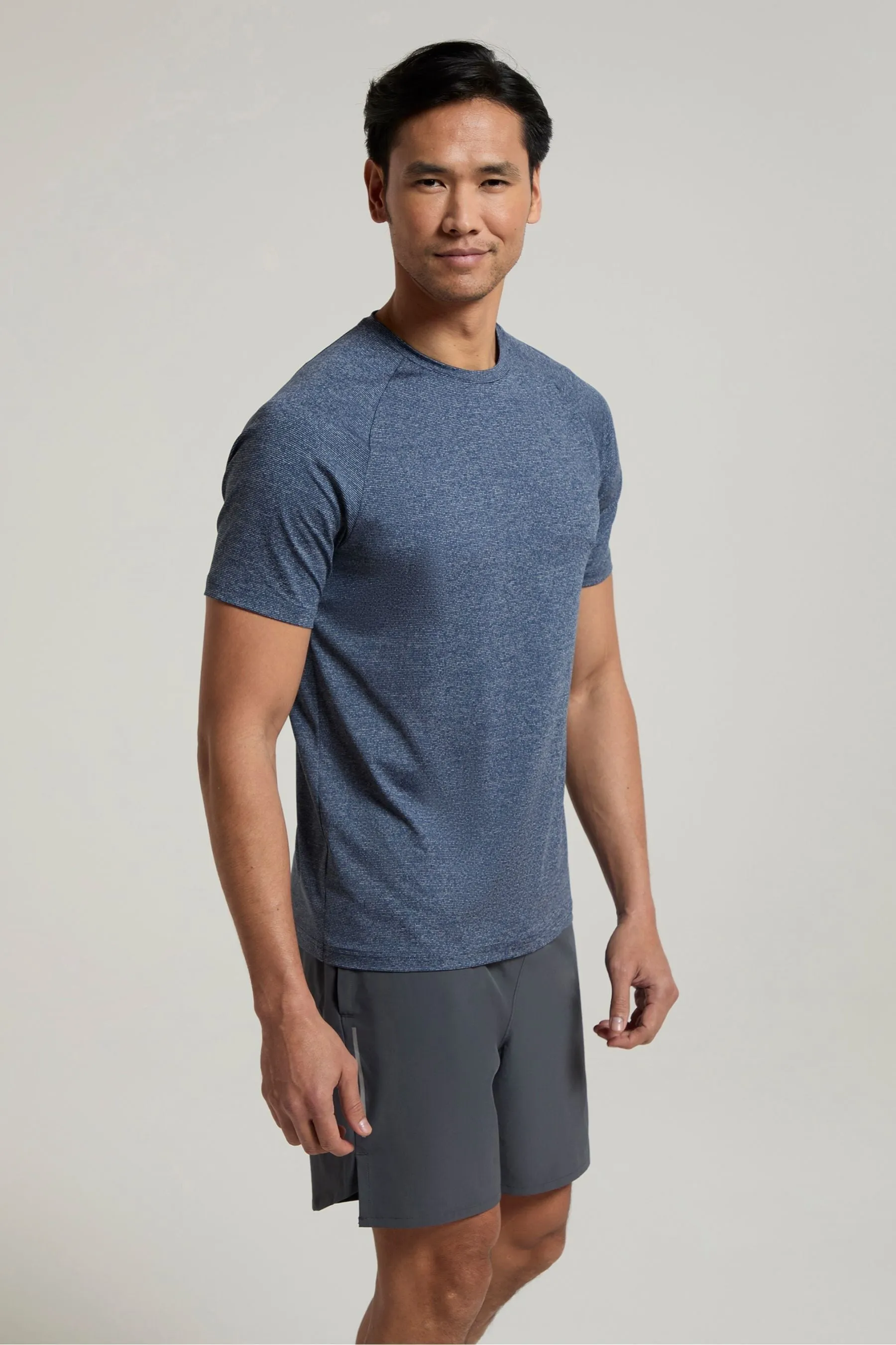 Mountain Warehouse Uomo Agra - Iso Cool - T-shirt a righe con protezione UV