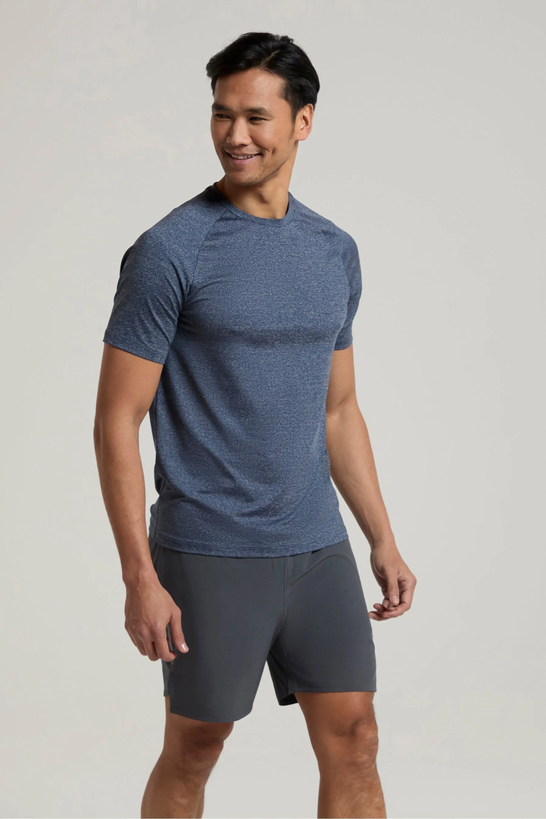 Mountain Warehouse Uomo Agra - Iso Cool - T-shirt a righe con protezione UV