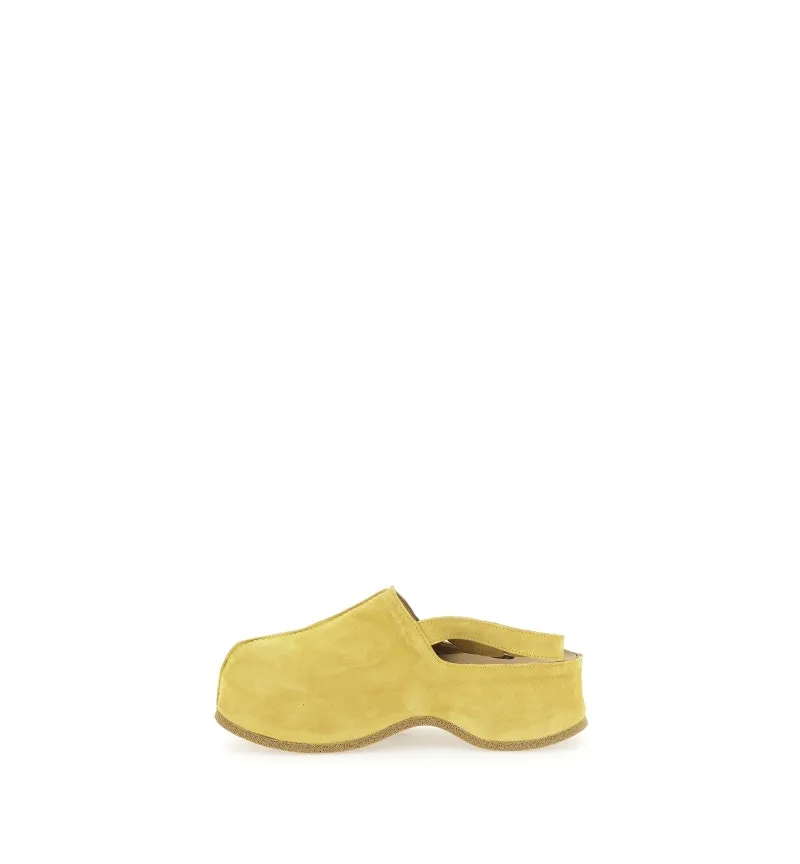Mules in pelle