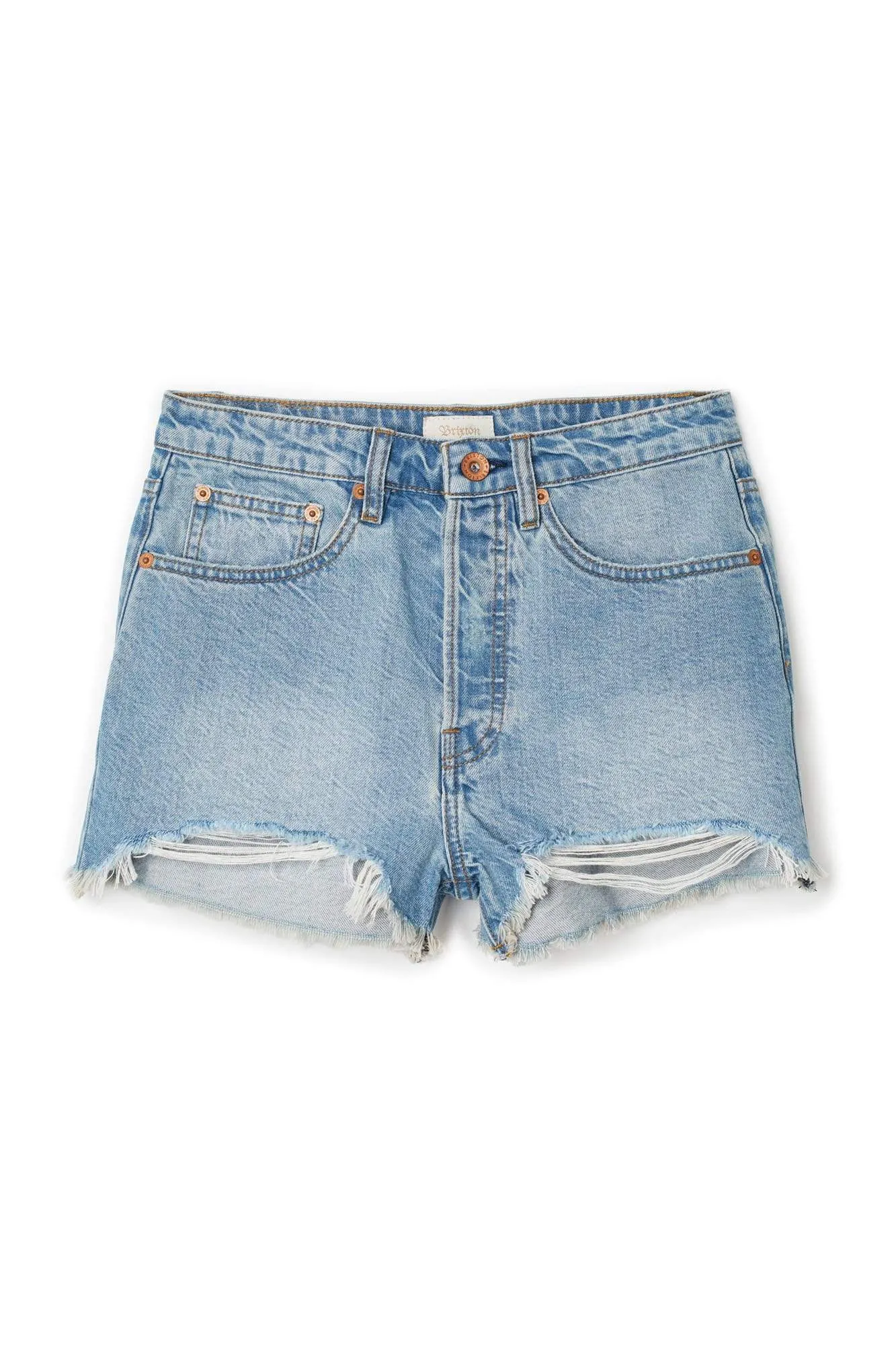 Natasha Cut Off Short Faded Indigo