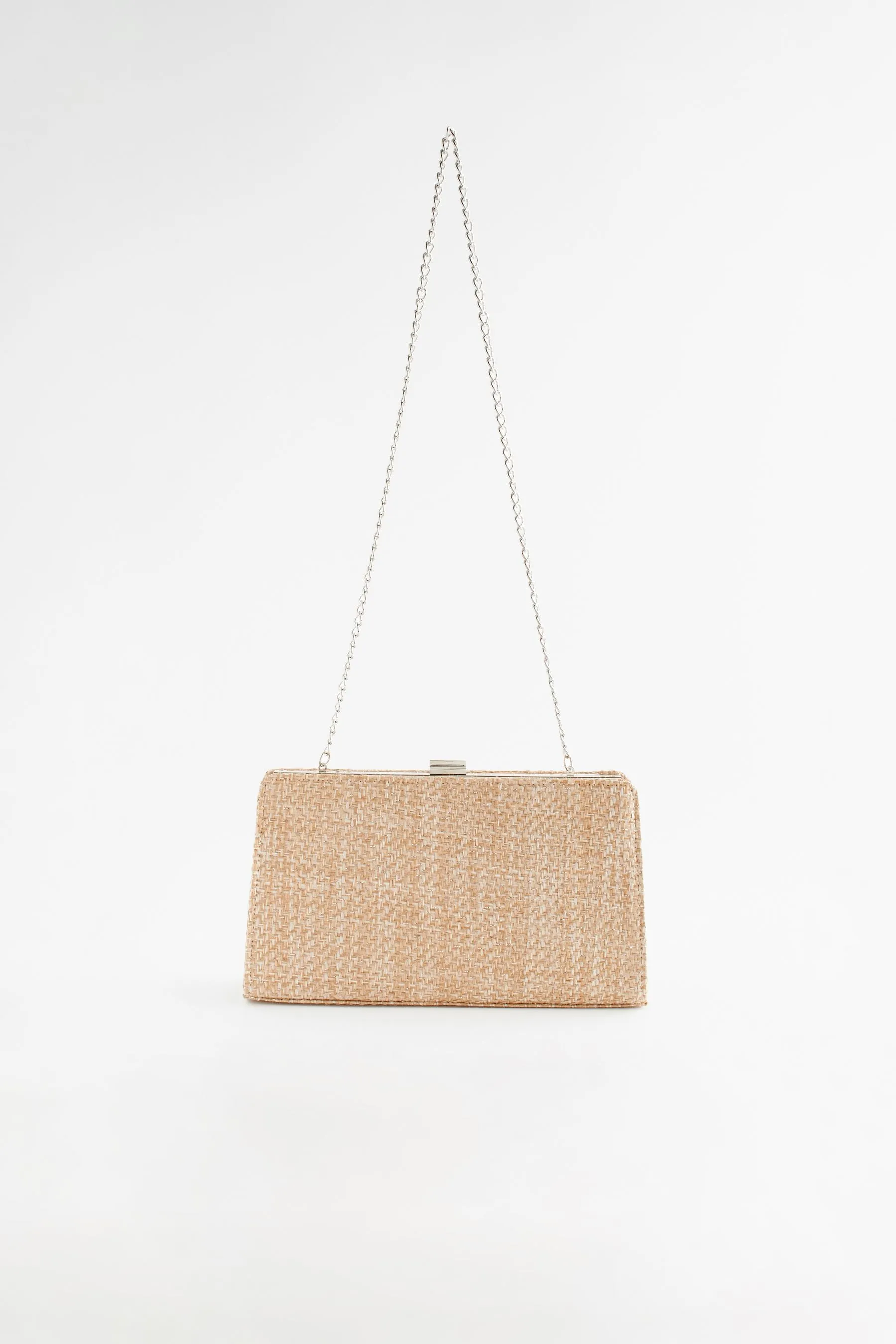 Oro  - Pochette con Borsa in rafia
