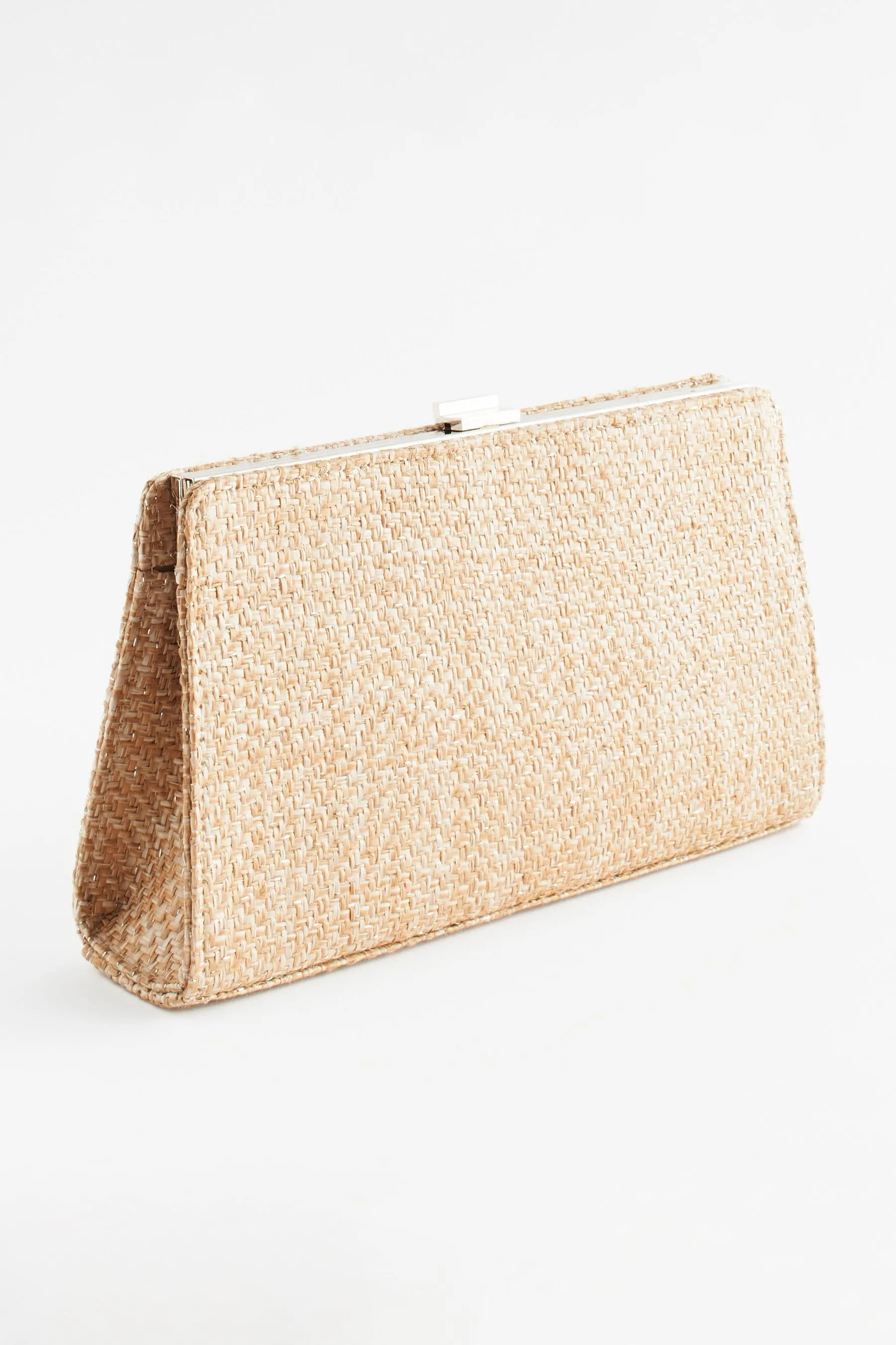 Oro  - Pochette con Borsa in rafia