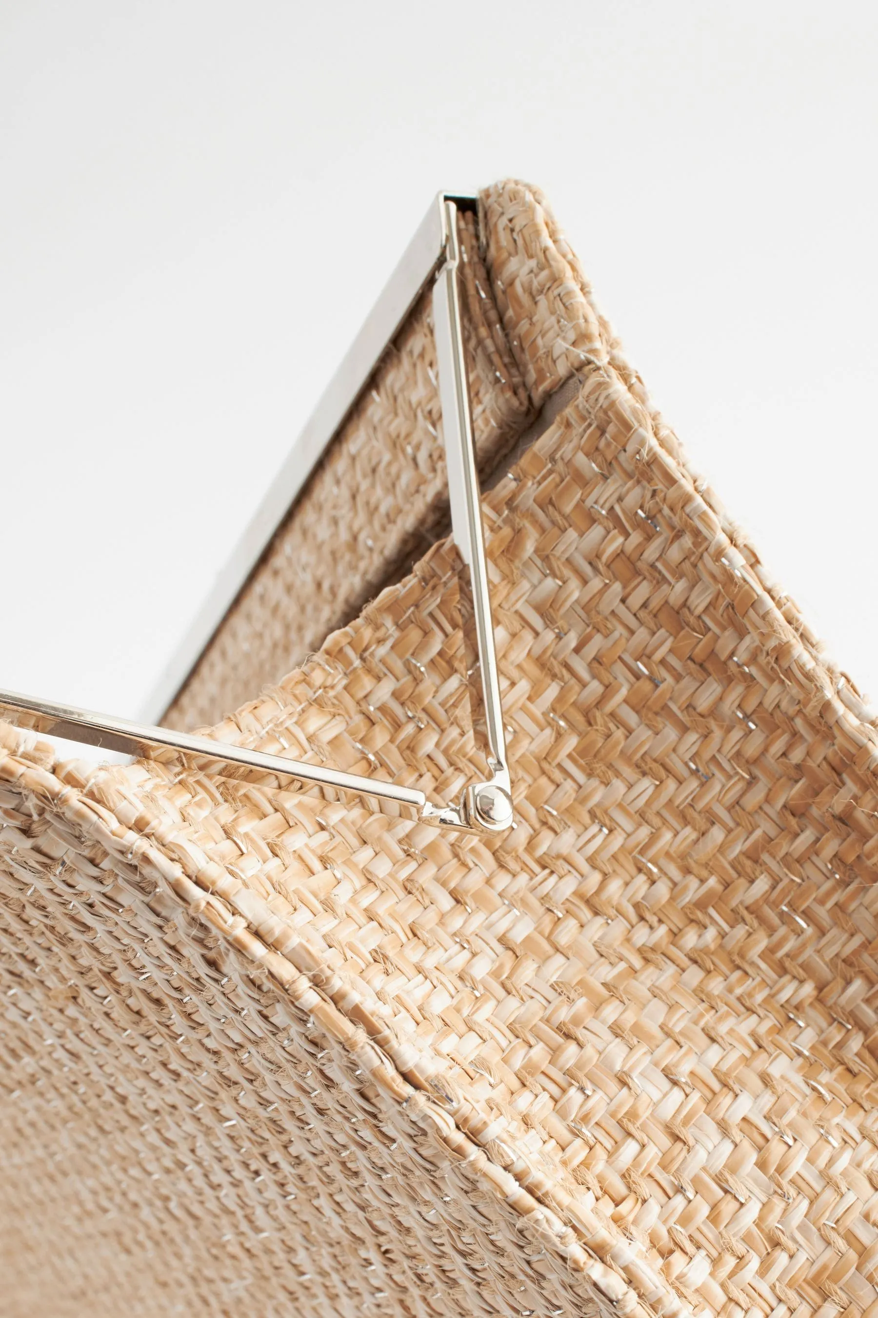 Oro  - Pochette con Borsa in rafia