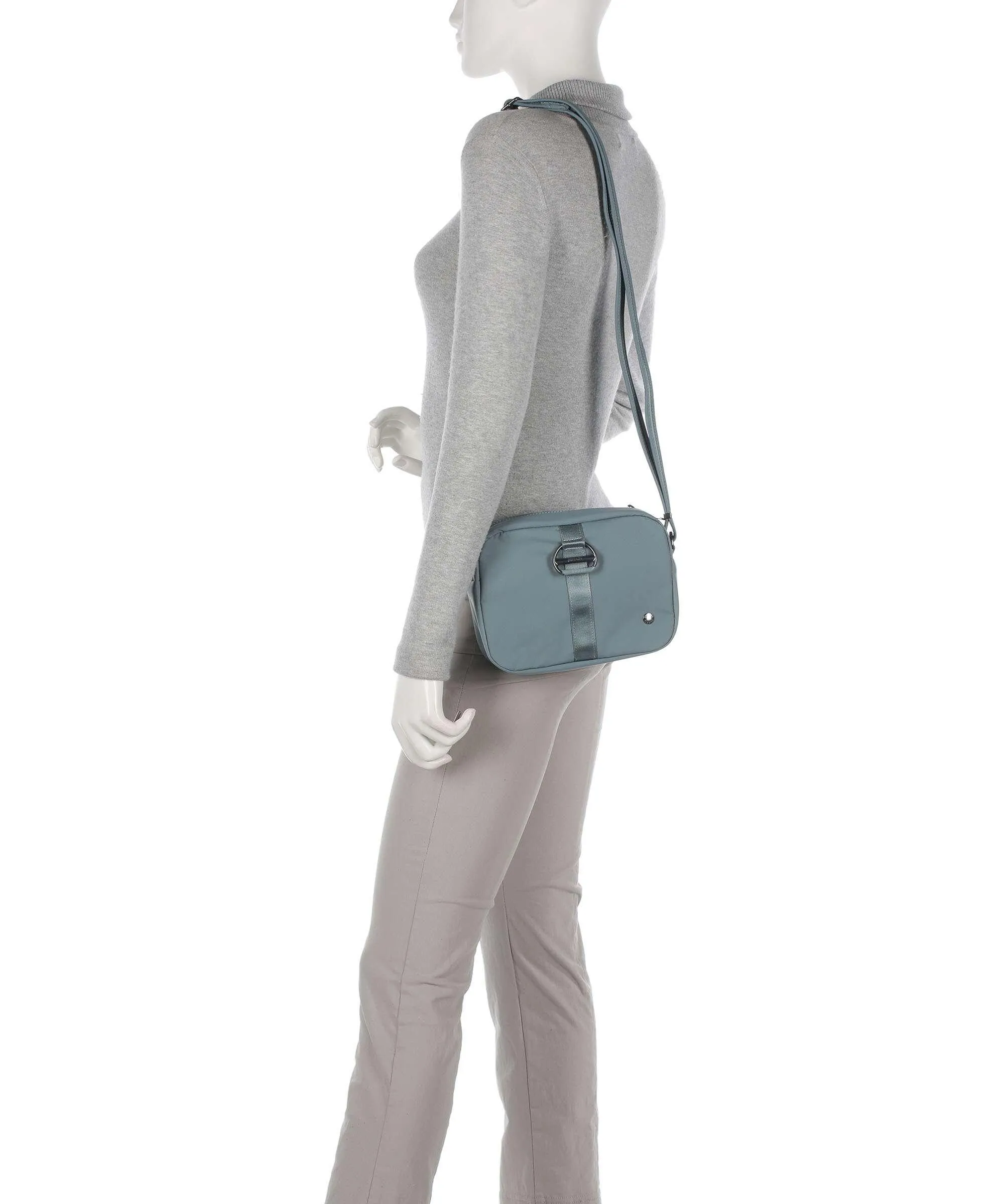  Pacsafe Citysafe CX square Borsa a tracolla nylon blu-grigio  