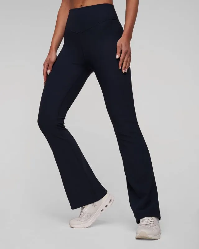 Pantaloni blu scuro da donna The Upside Ribbed Florence Flare
