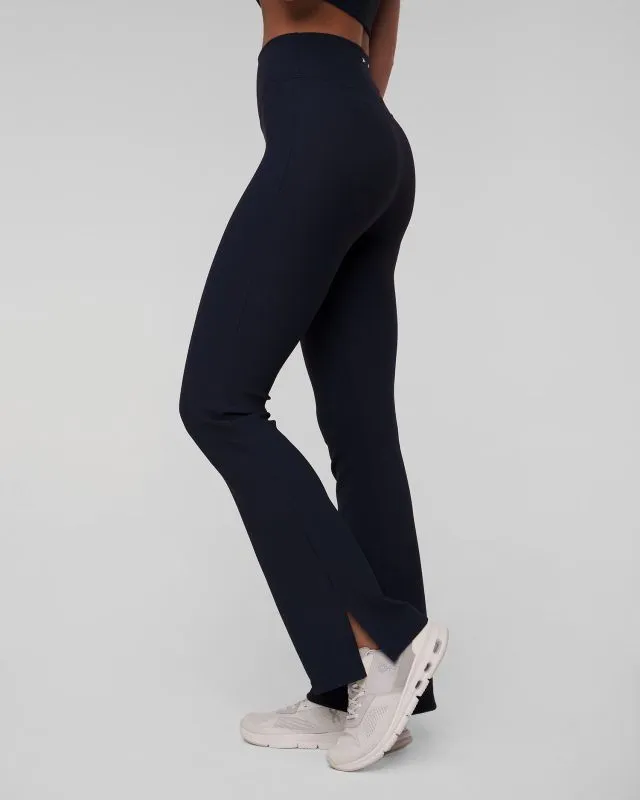 Pantaloni blu scuro da donna The Upside Ribbed Florence Flare