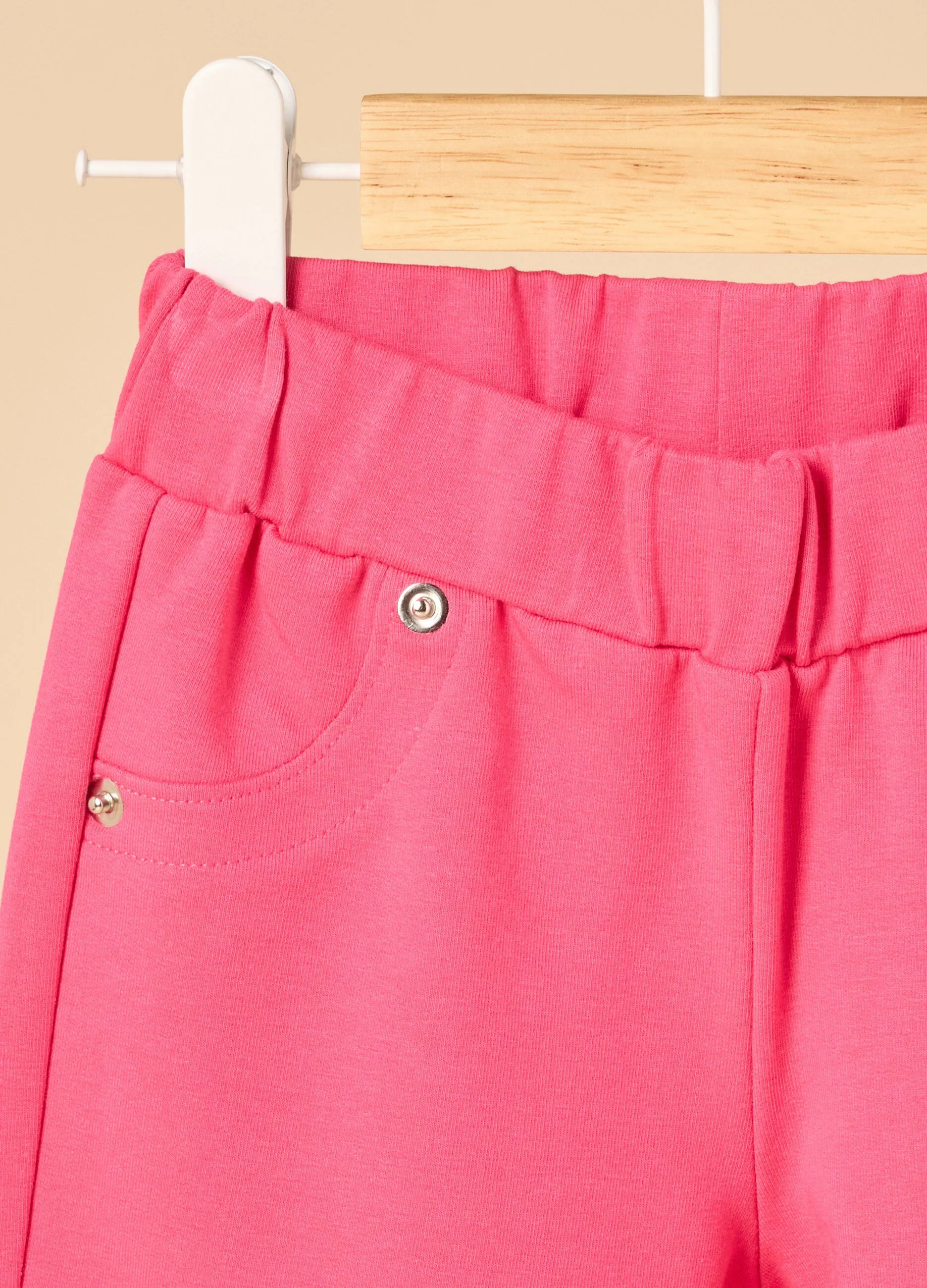Pantaloni flare fit IANA in cotone stretch bambina