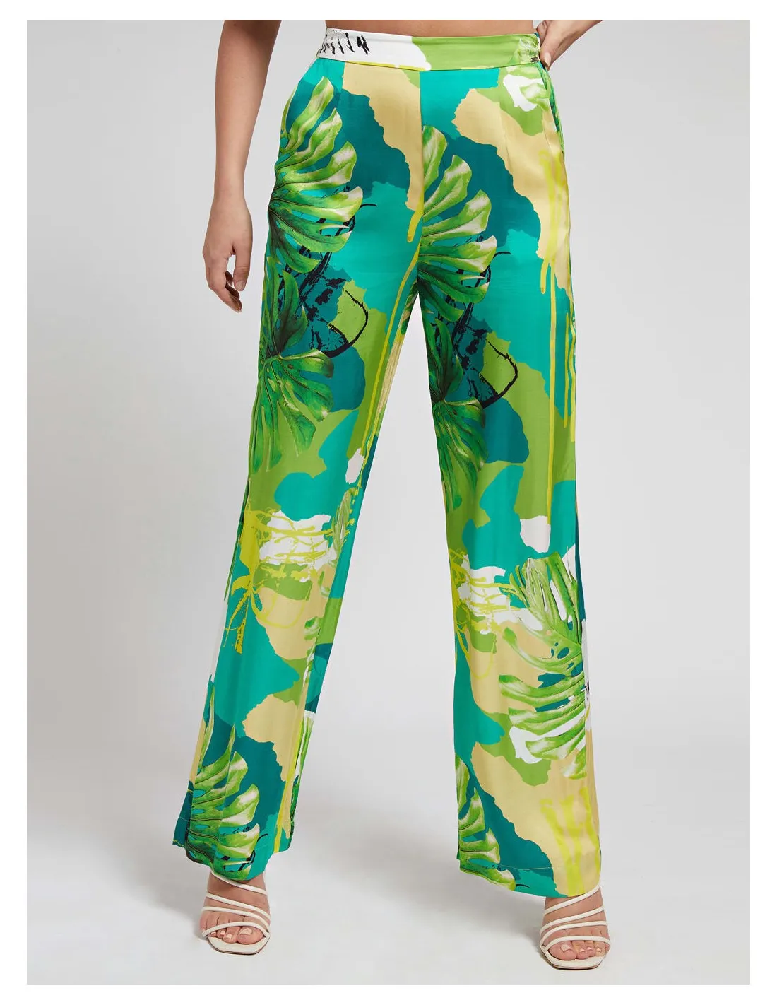 Pantapalazzo donna floreale Guess
