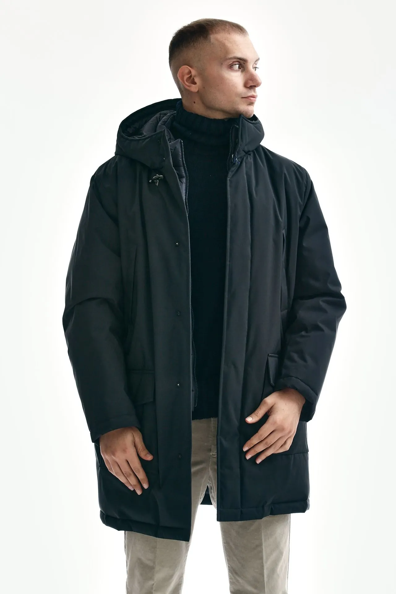 Parka imbottito blu 