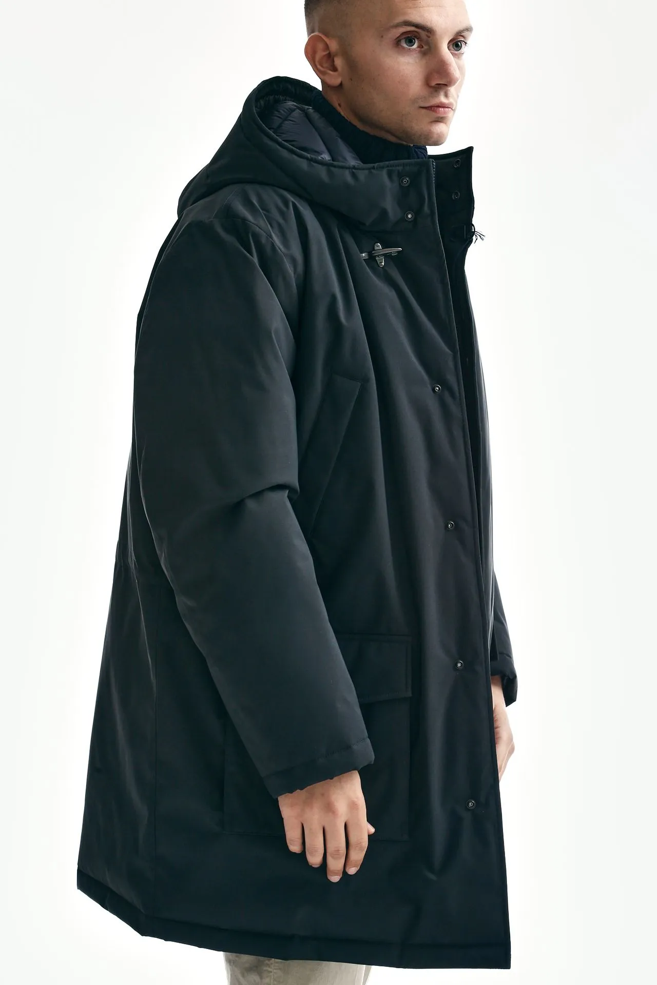 Parka imbottito blu 
