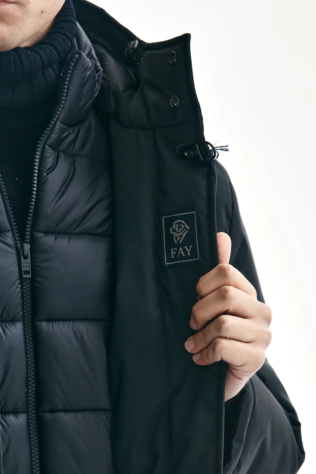 Parka imbottito blu 