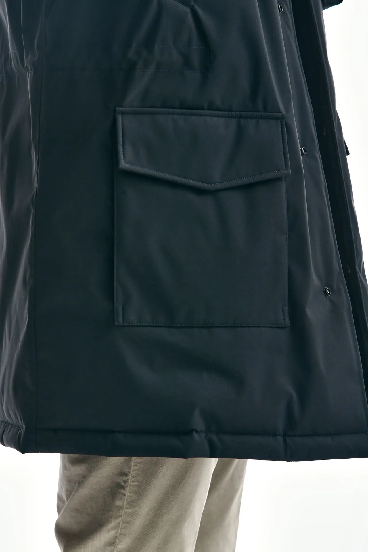 Parka imbottito blu 