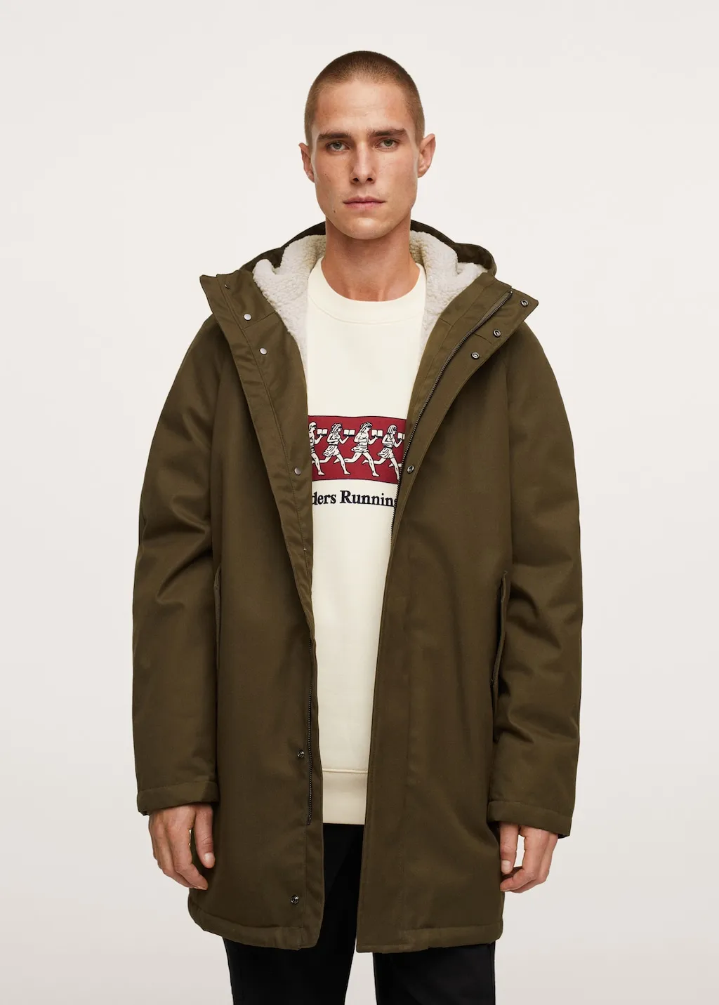 Parka imbottito cappuccio