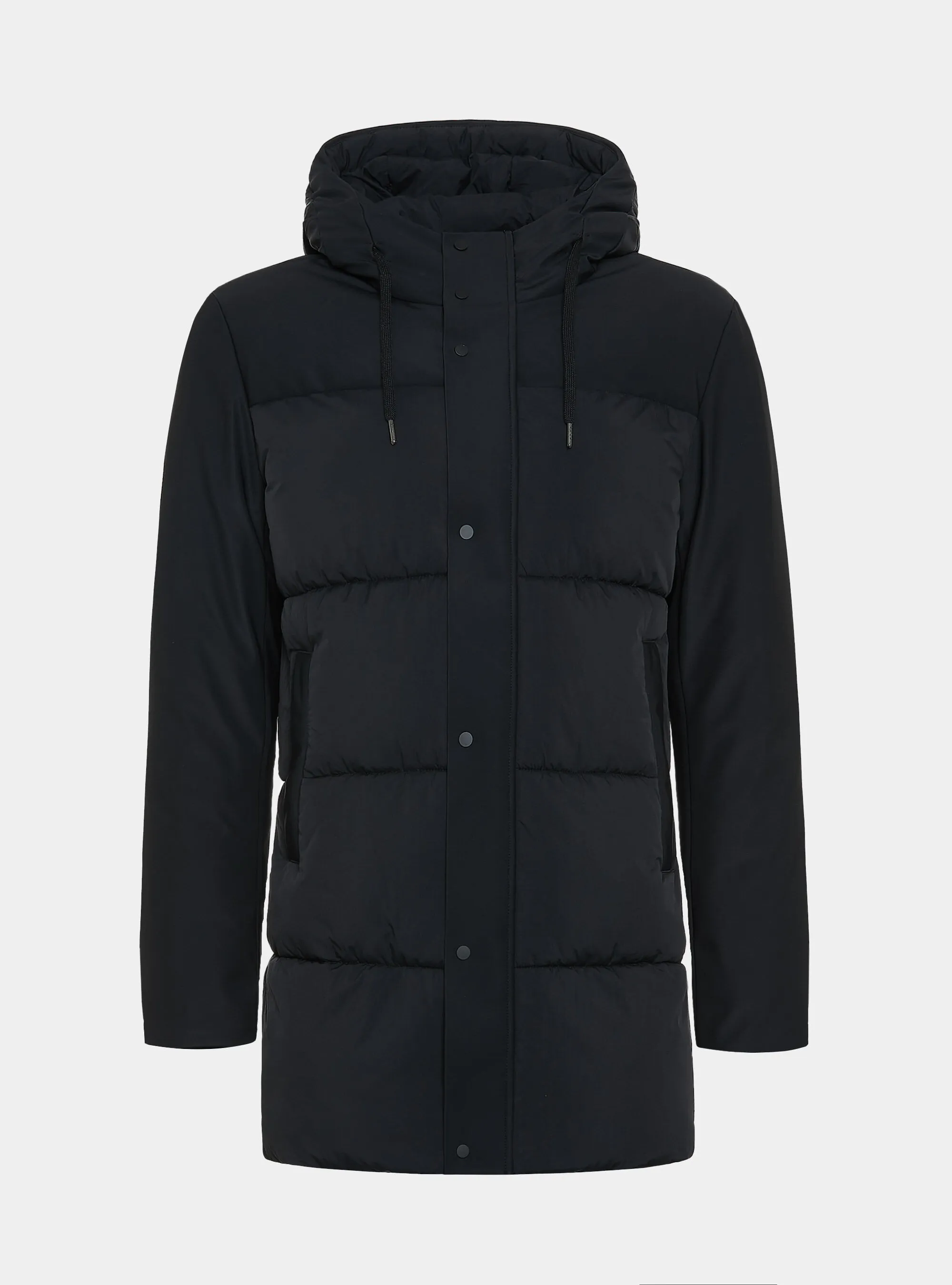 Parka imbottito trapuntato con cappuccio