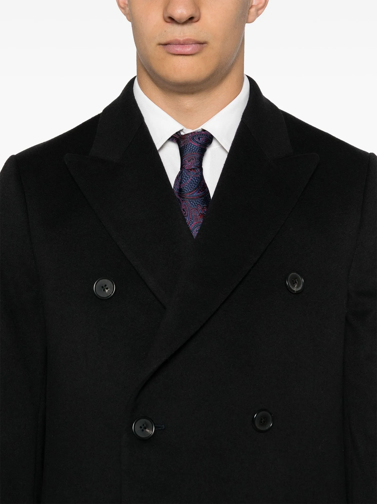 PAUL SMITH Abbigliamento,Cappotti Cappotto doppiopetto nero 