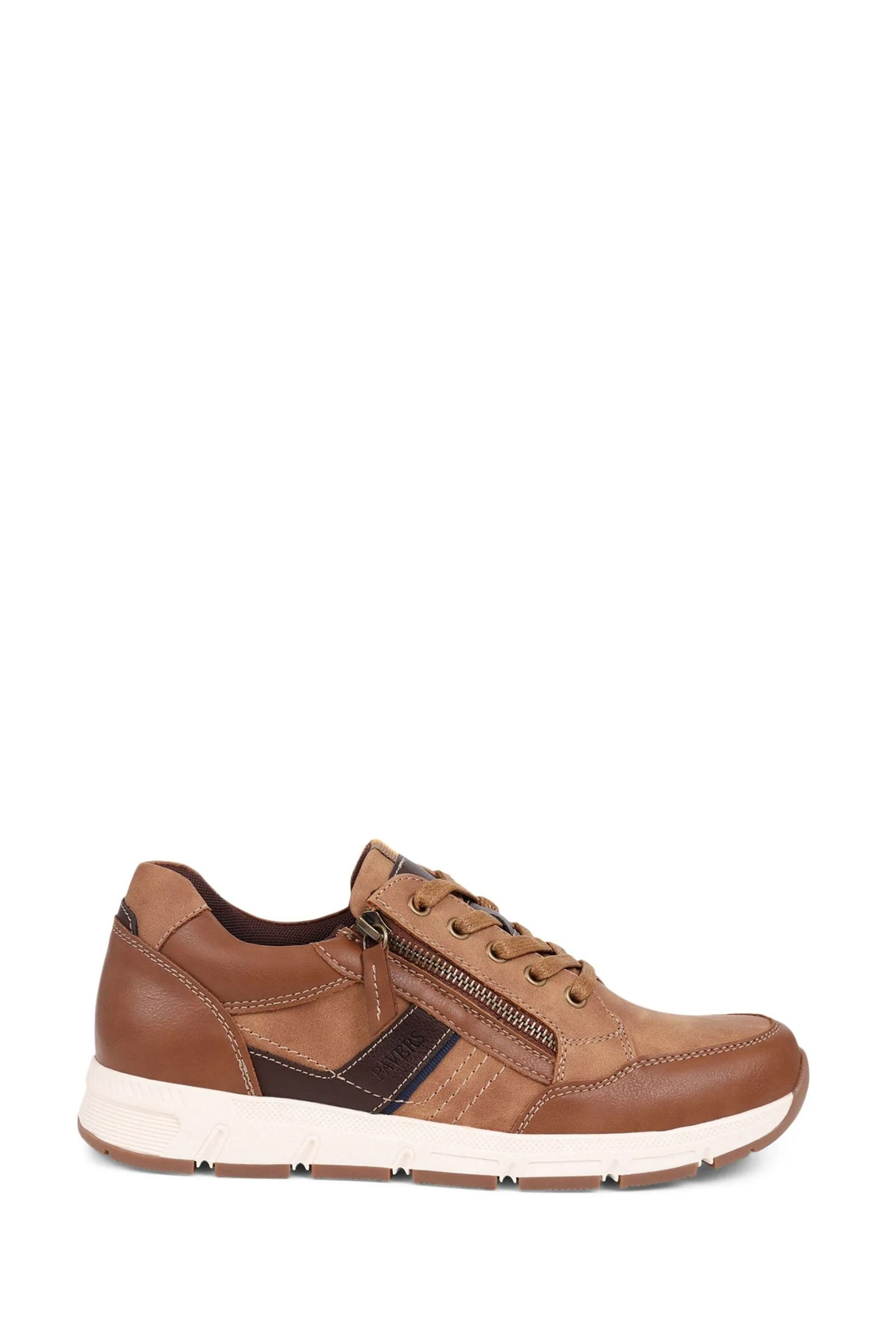 Pavers - Accent Pizzo Up Marrone - Scarpe da ginnastica in pelle