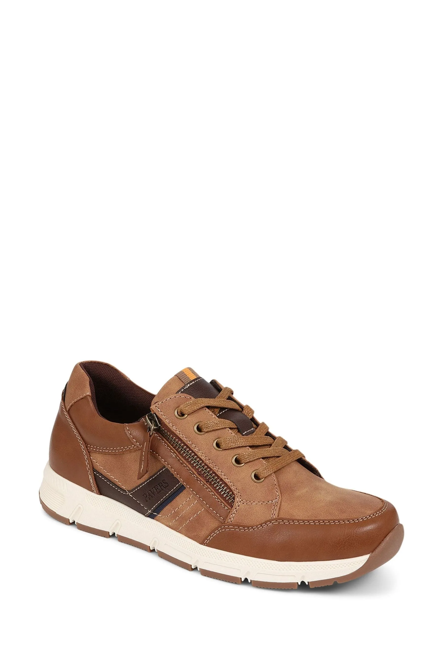 Pavers - Accent Pizzo Up Marrone - Scarpe da ginnastica in pelle