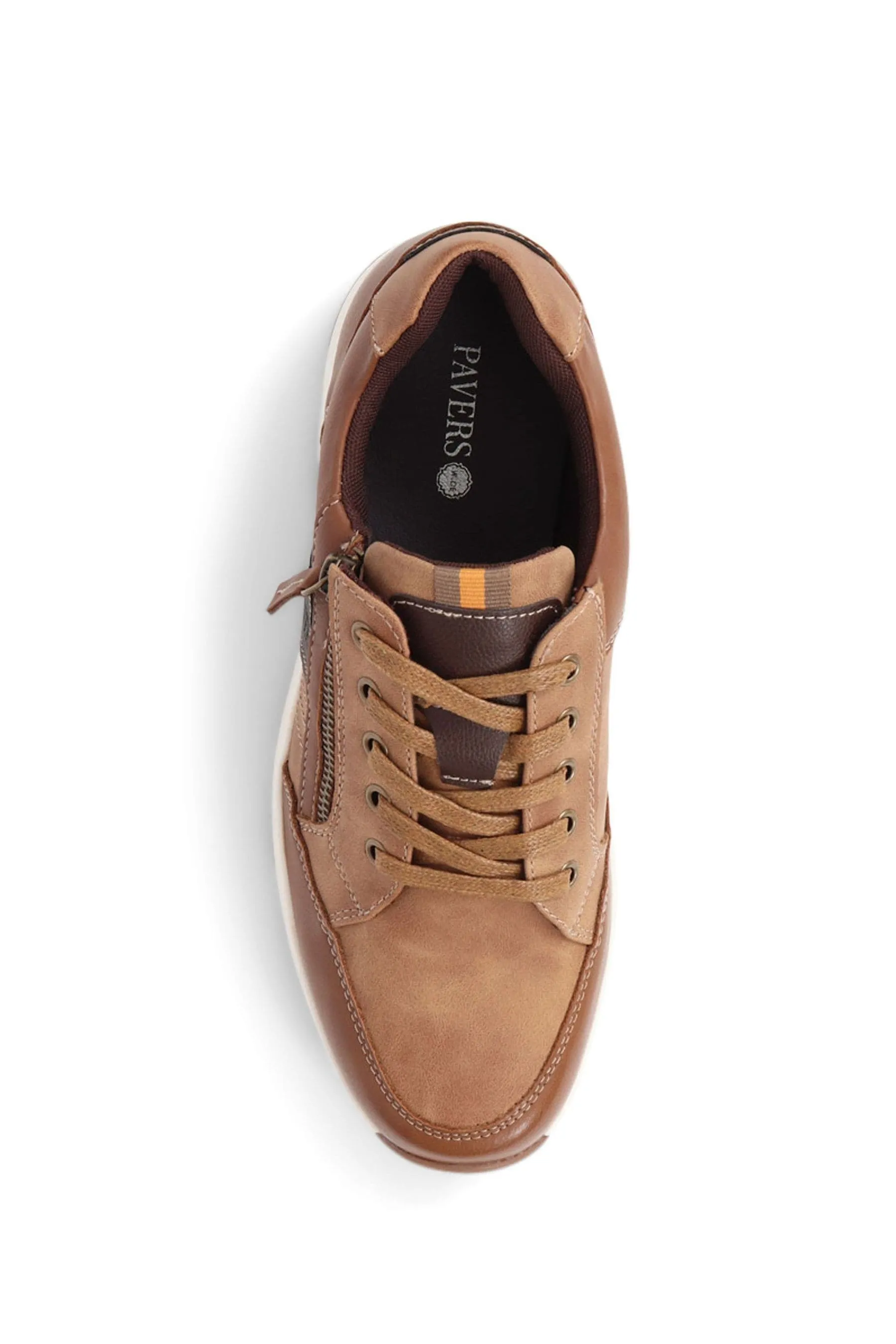 Pavers - Accent Pizzo Up Marrone - Scarpe da ginnastica in pelle