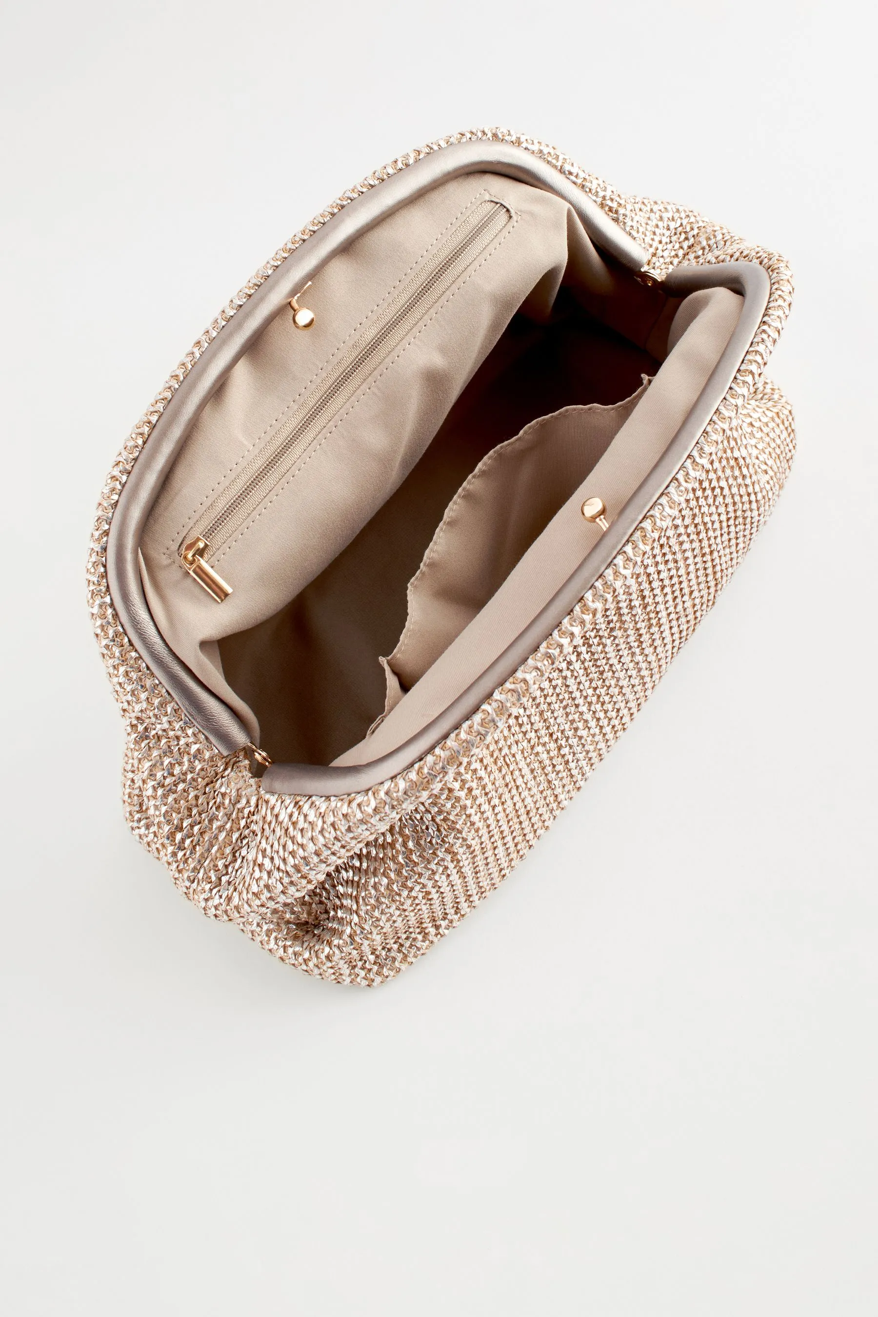 Pochette con Borsa in rafia    