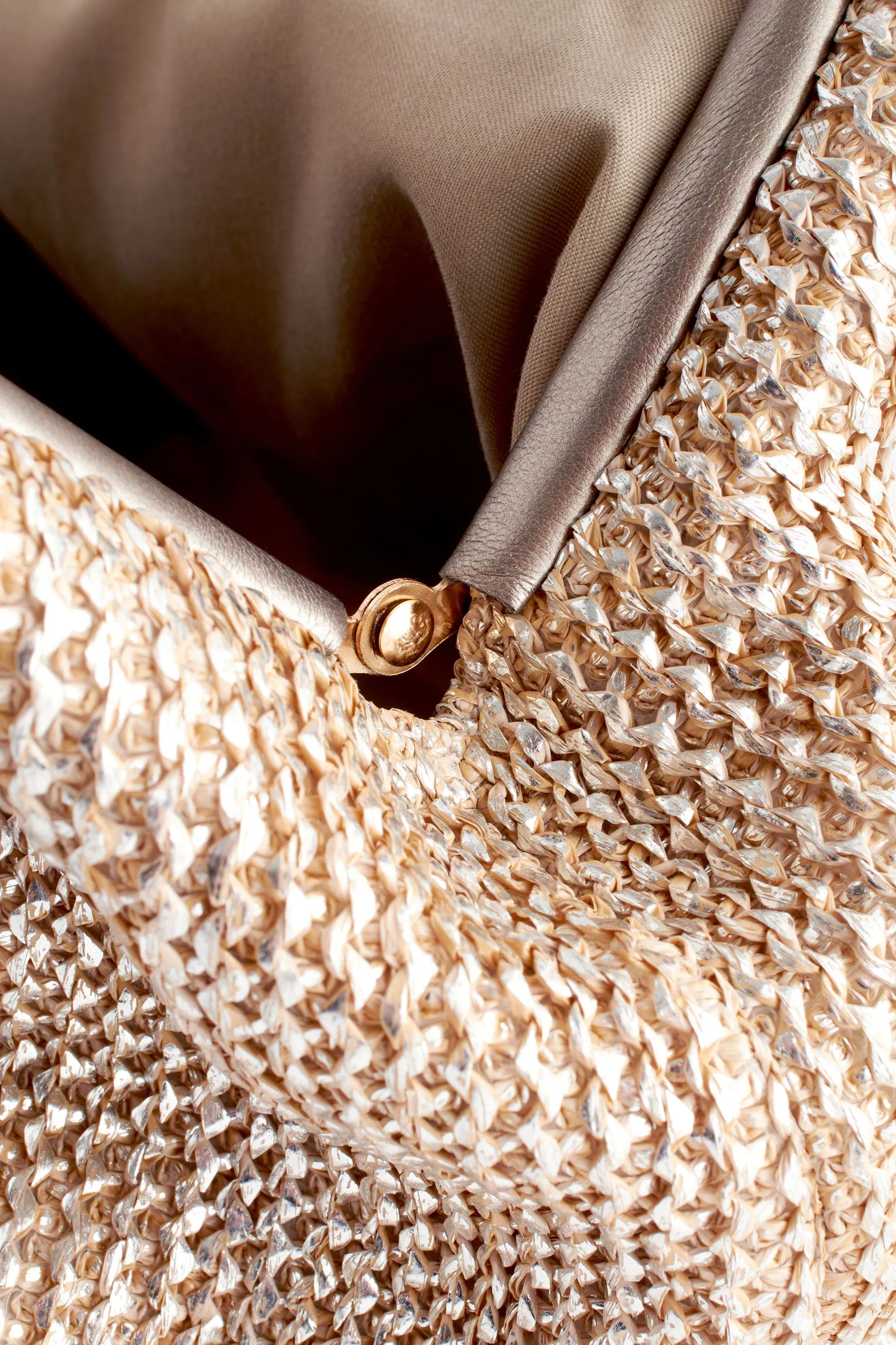 Pochette con Borsa in rafia    
